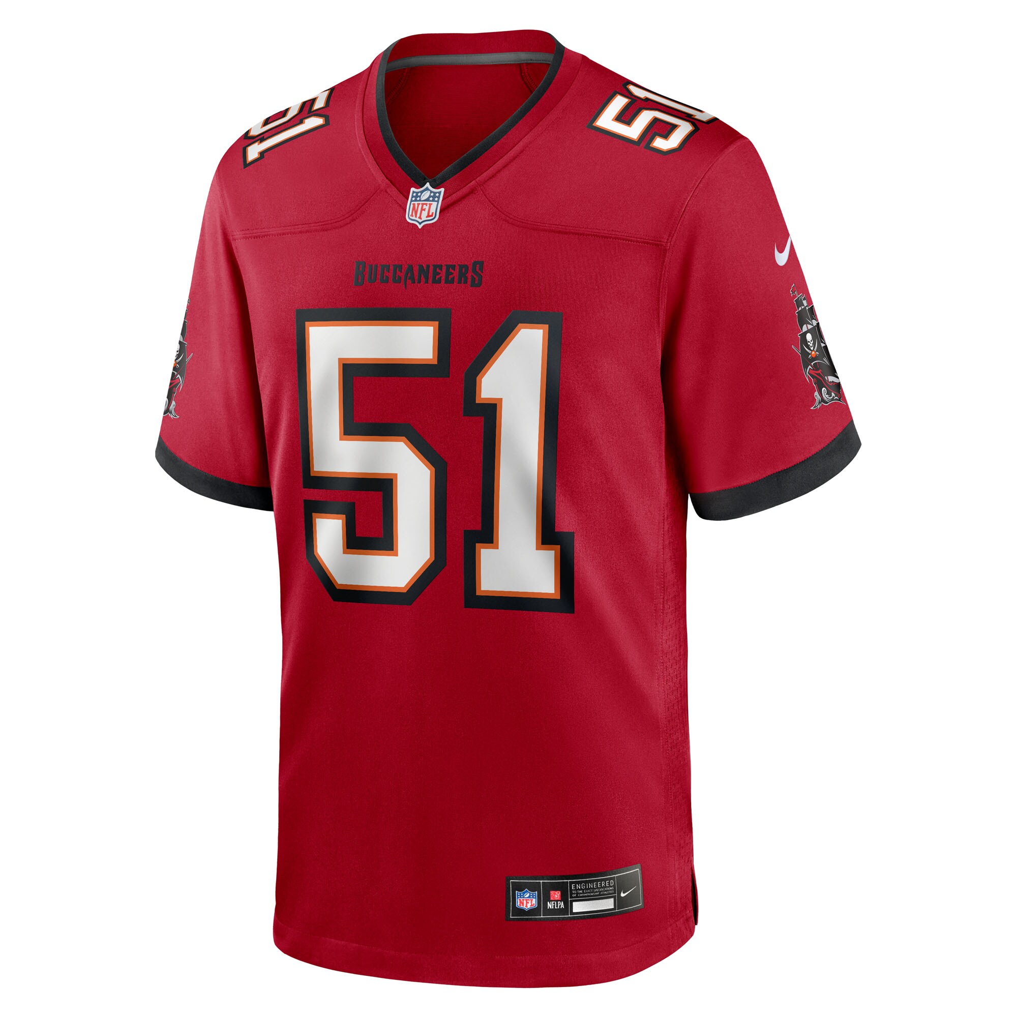Men's Tampa Bay Buccaneers David Walker  Red Team Game Jersey