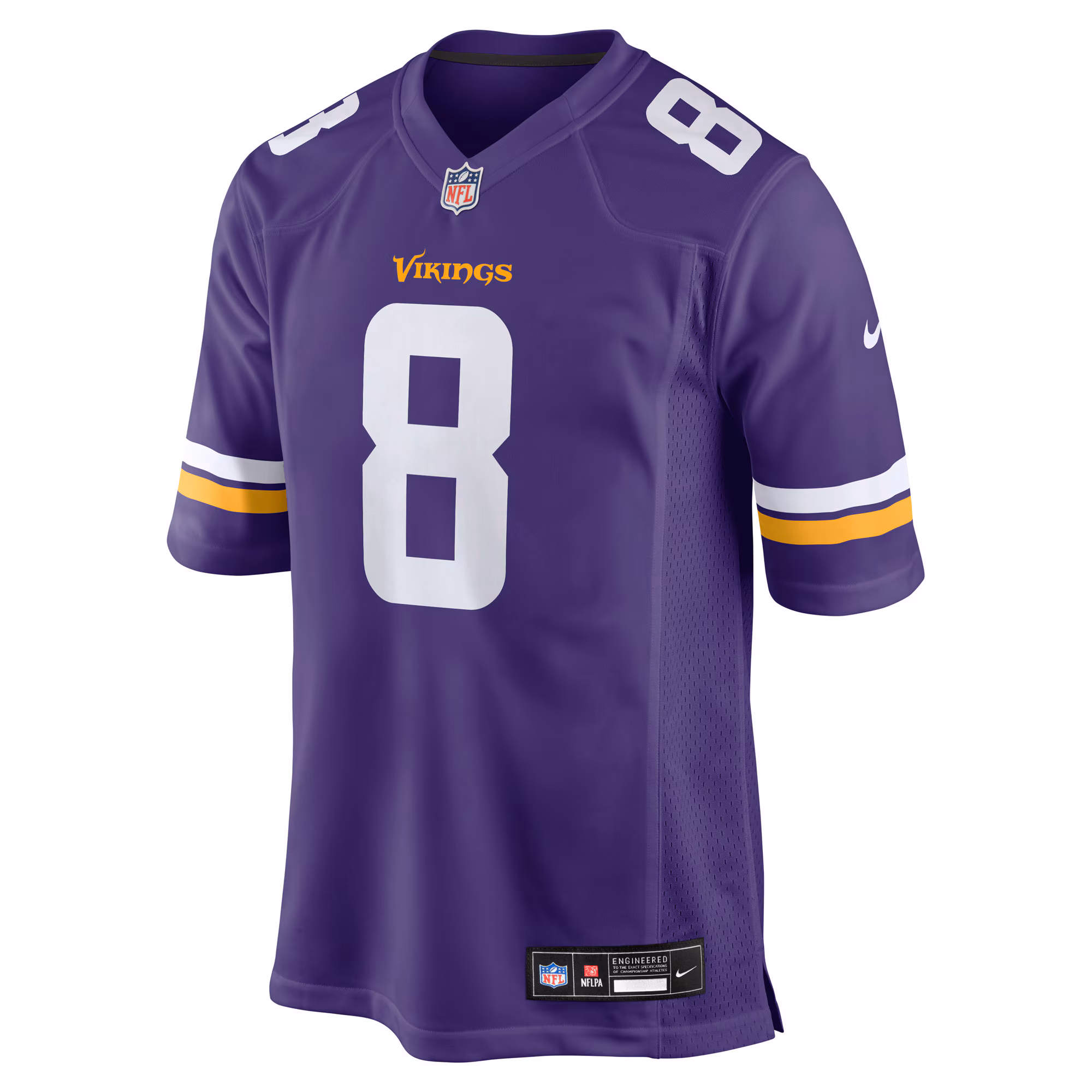 Men's Minnesota Vikings Jeff Okudah  Purple Team Game Jersey
