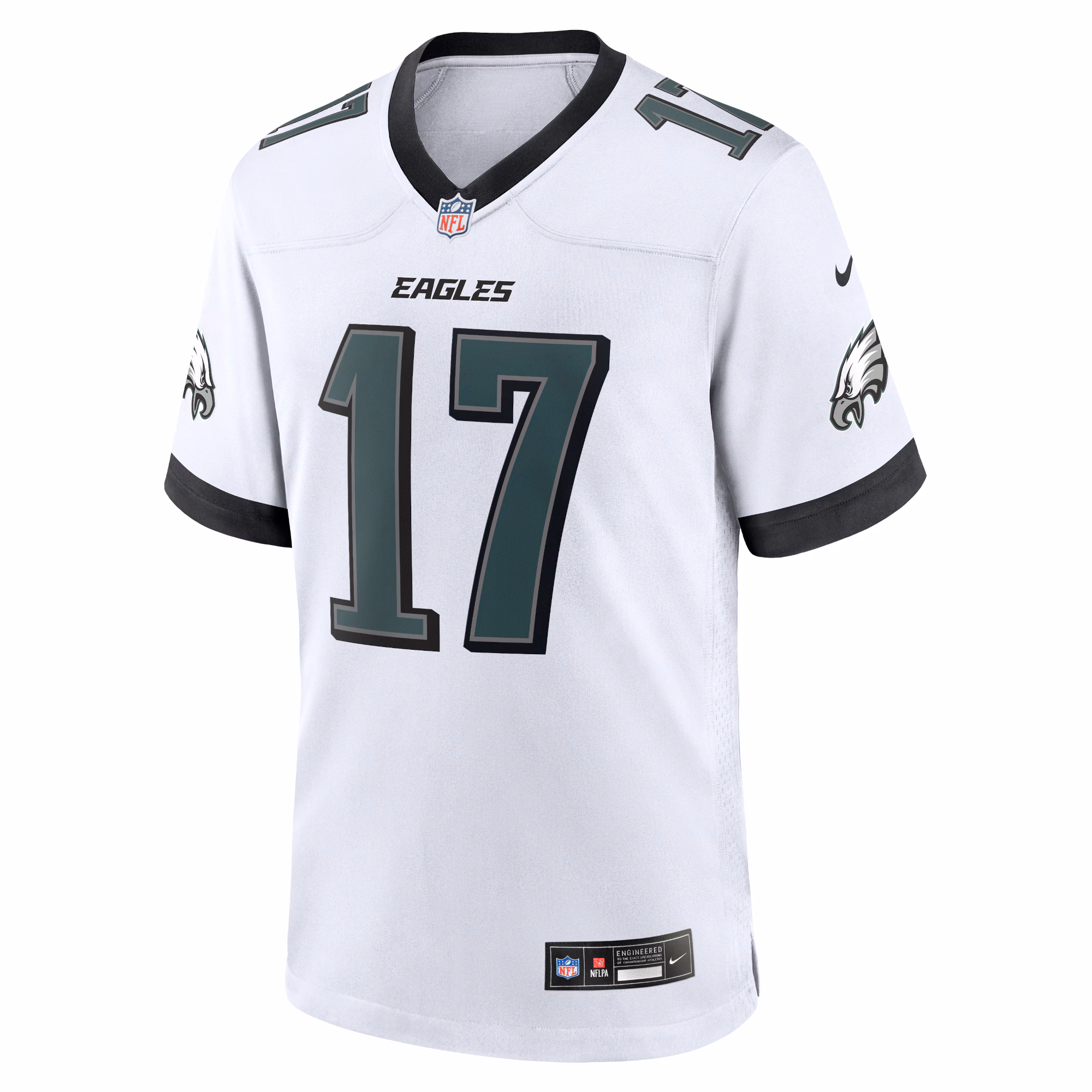 Men's Philadelphia Eagles Nakobe Dean  White White Game Jersey