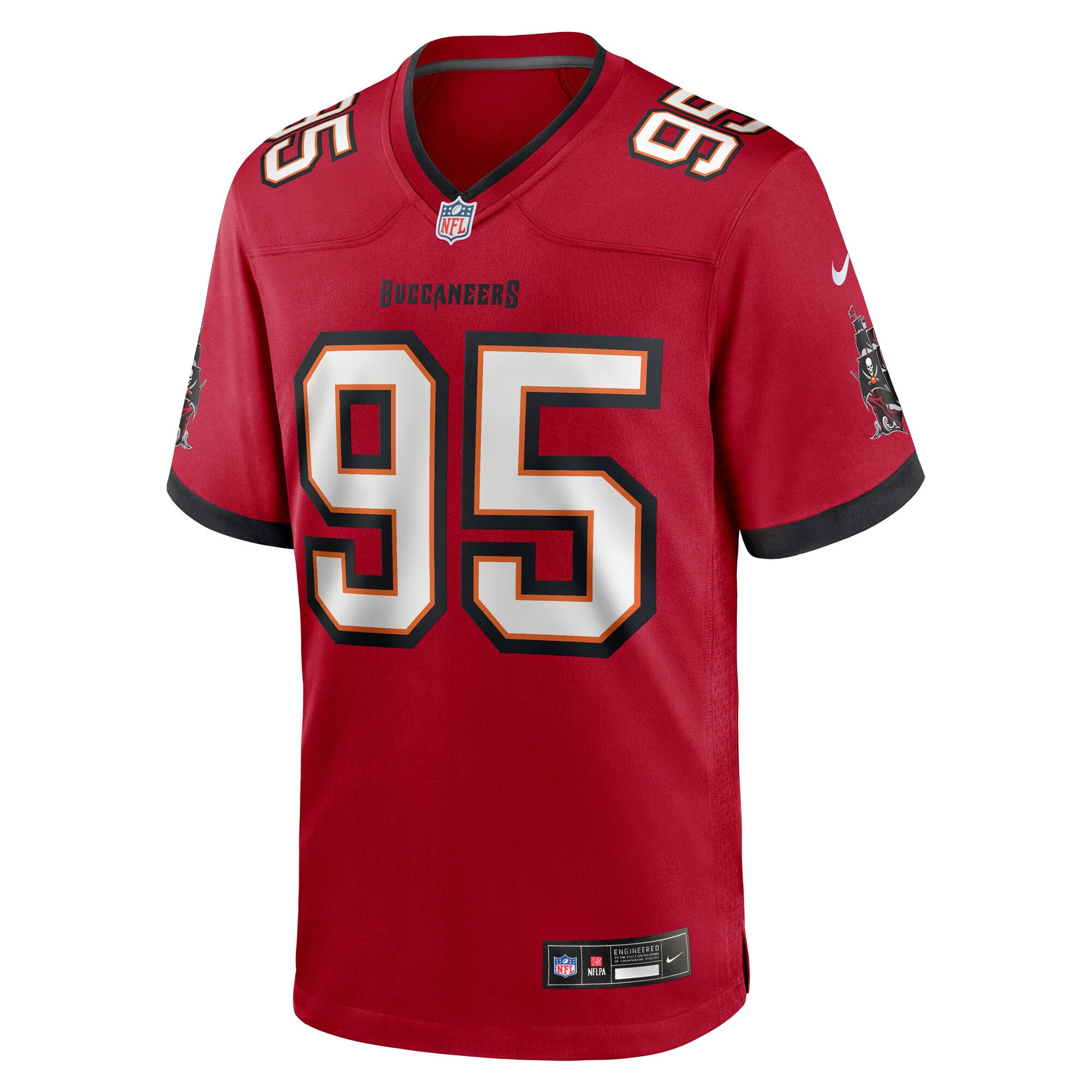 Men's Tampa Bay Buccaneers Elijah Roberts  Red Team Game Jersey