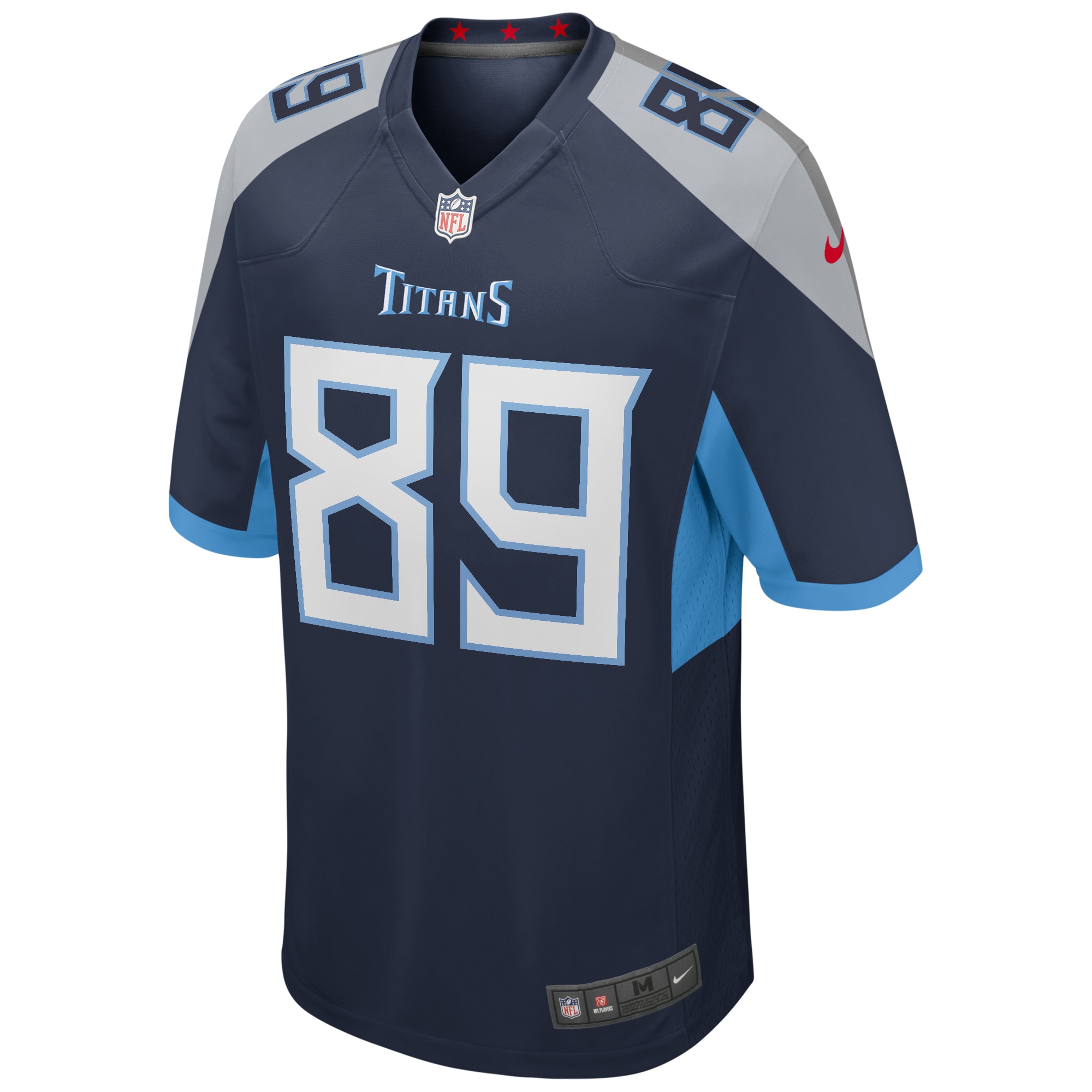 Men's Tennessee Titans Frank Wycheck  Navy Game Retired Player Jersey