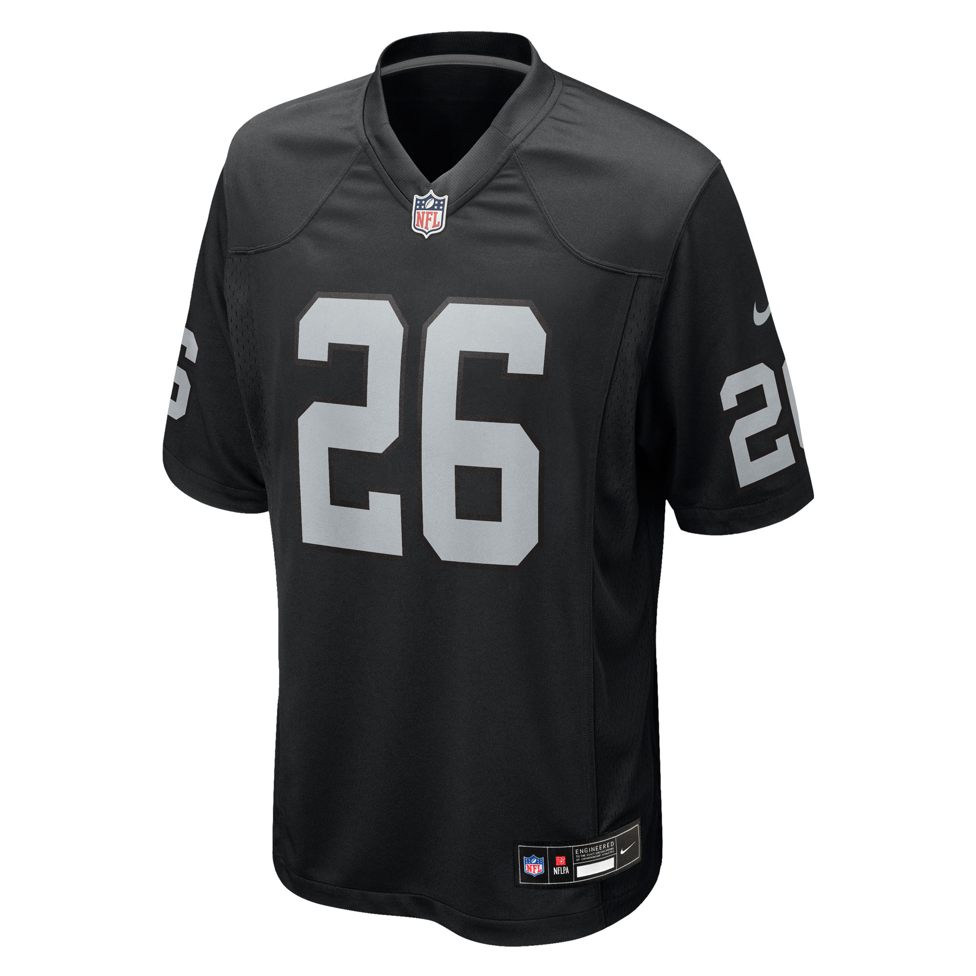 Men's Las Vegas Raiders Darien Porter  Black Team Game Jersey