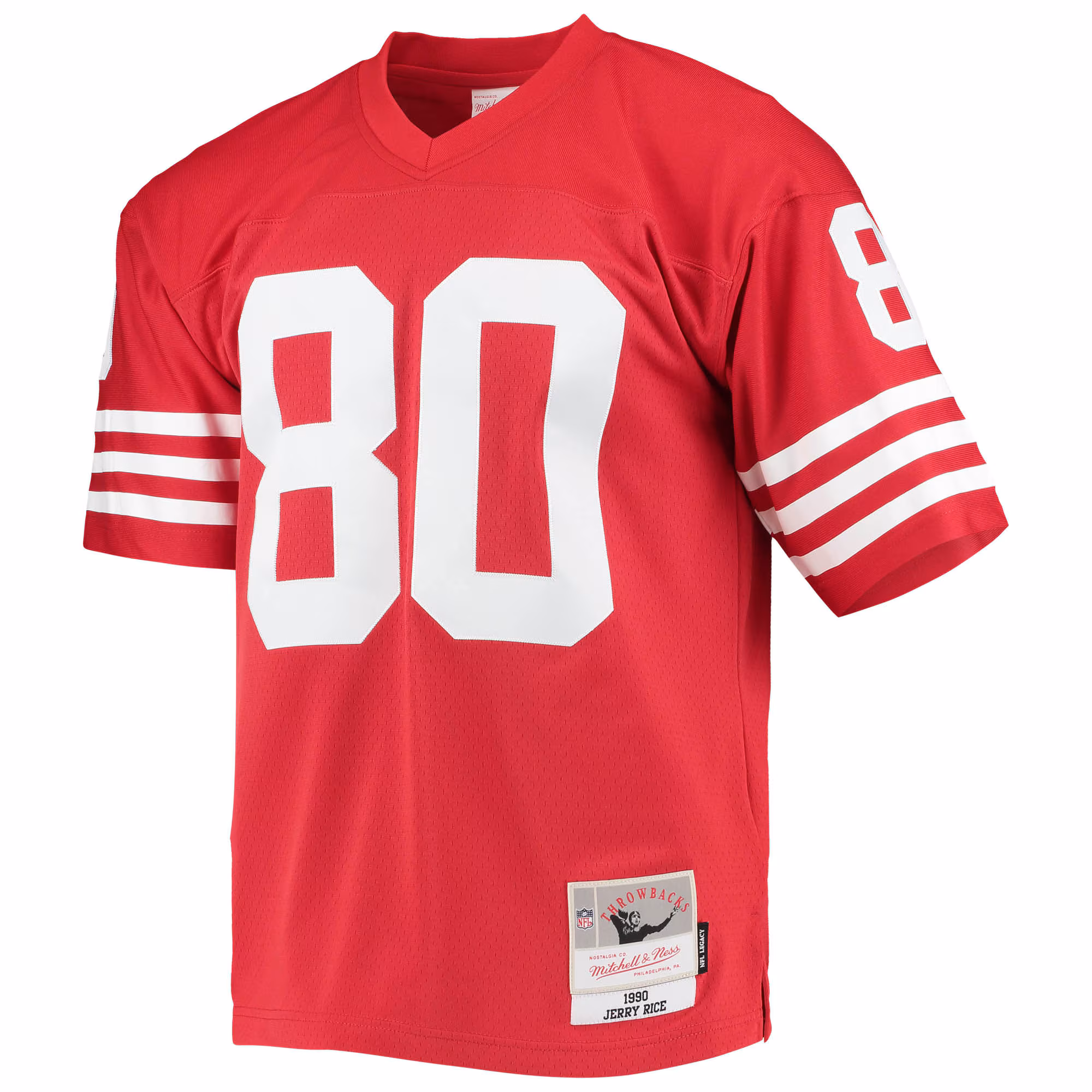 Men's San Francisco 49ers Jerry Rice Mitchell & Ness Scarlet Legacy Replica Jersey