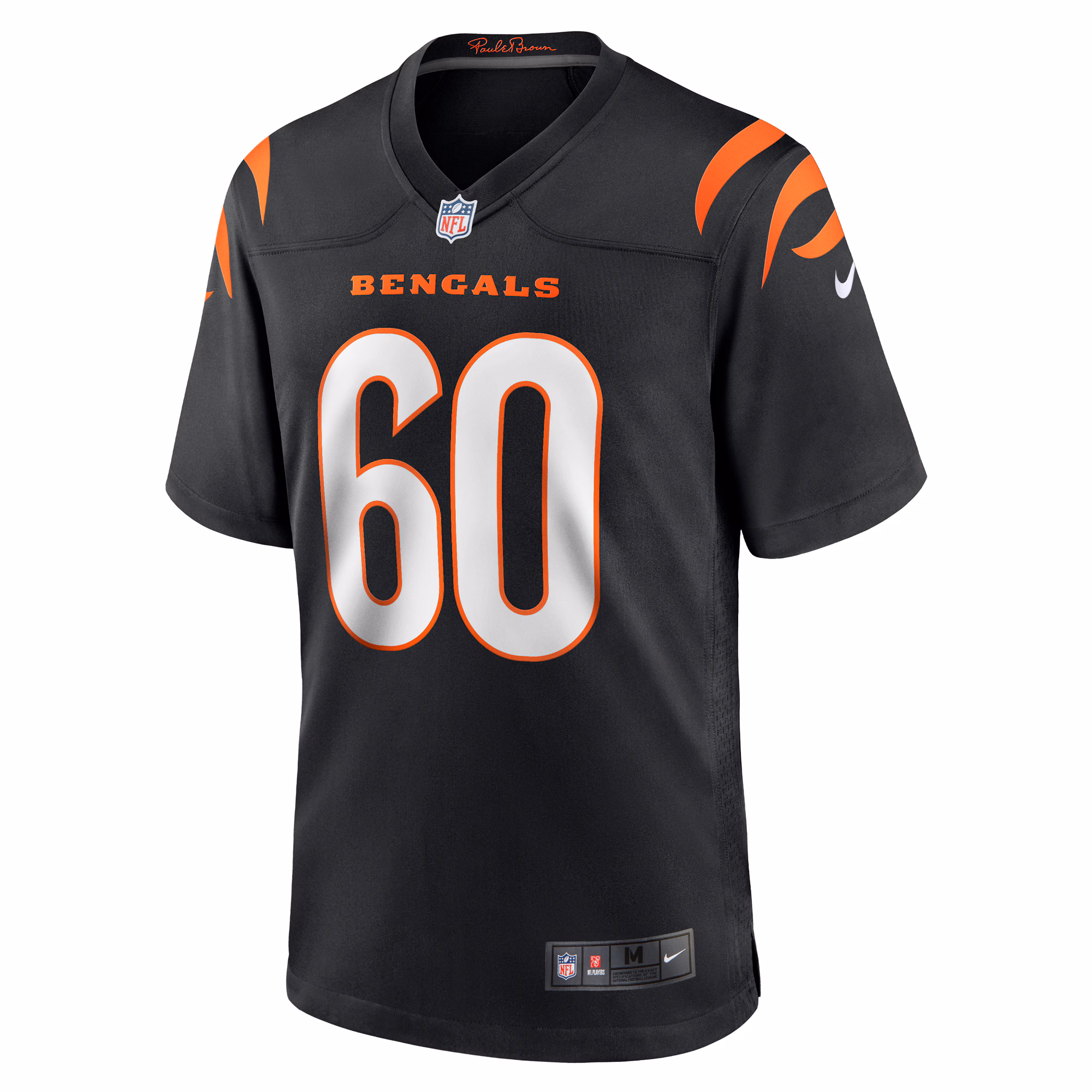 Men's Cincinnati Bengals Jaxson Kirkland  Black Team Game Jersey