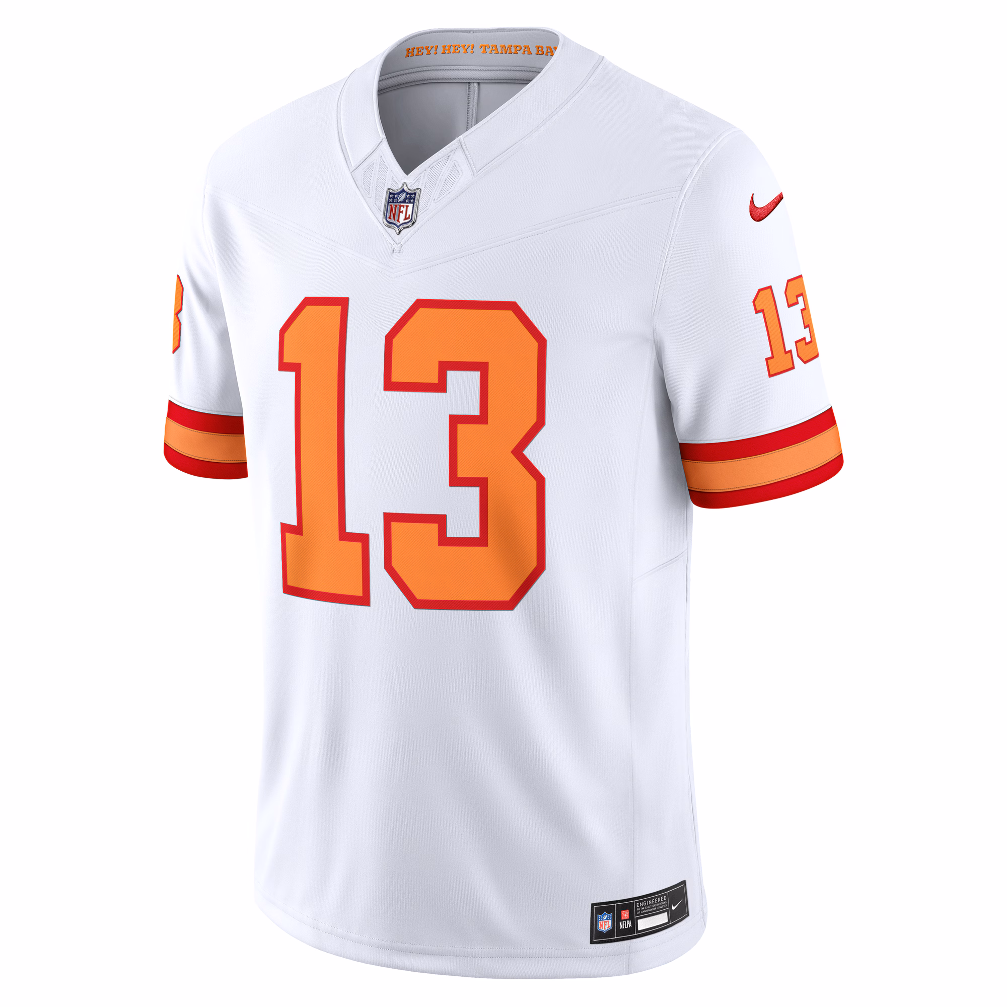 Men's '76 Tampa Bay Buccaneers Mike Evans  White Vapor F.U.S.E. Player Limited Jersey