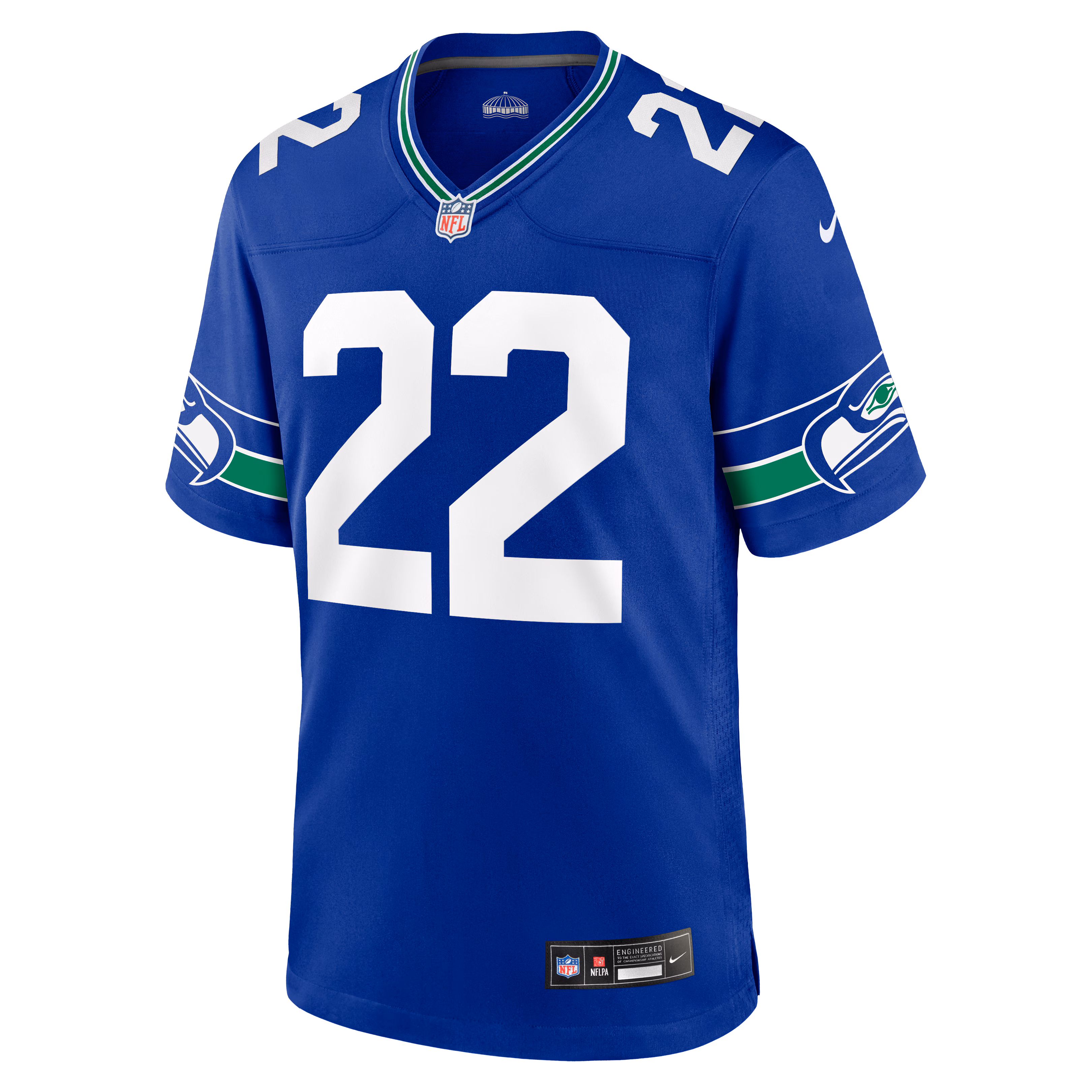 Men's Seattle Seahawks Rashid Shaheed  Royal Alternate Game Jersey