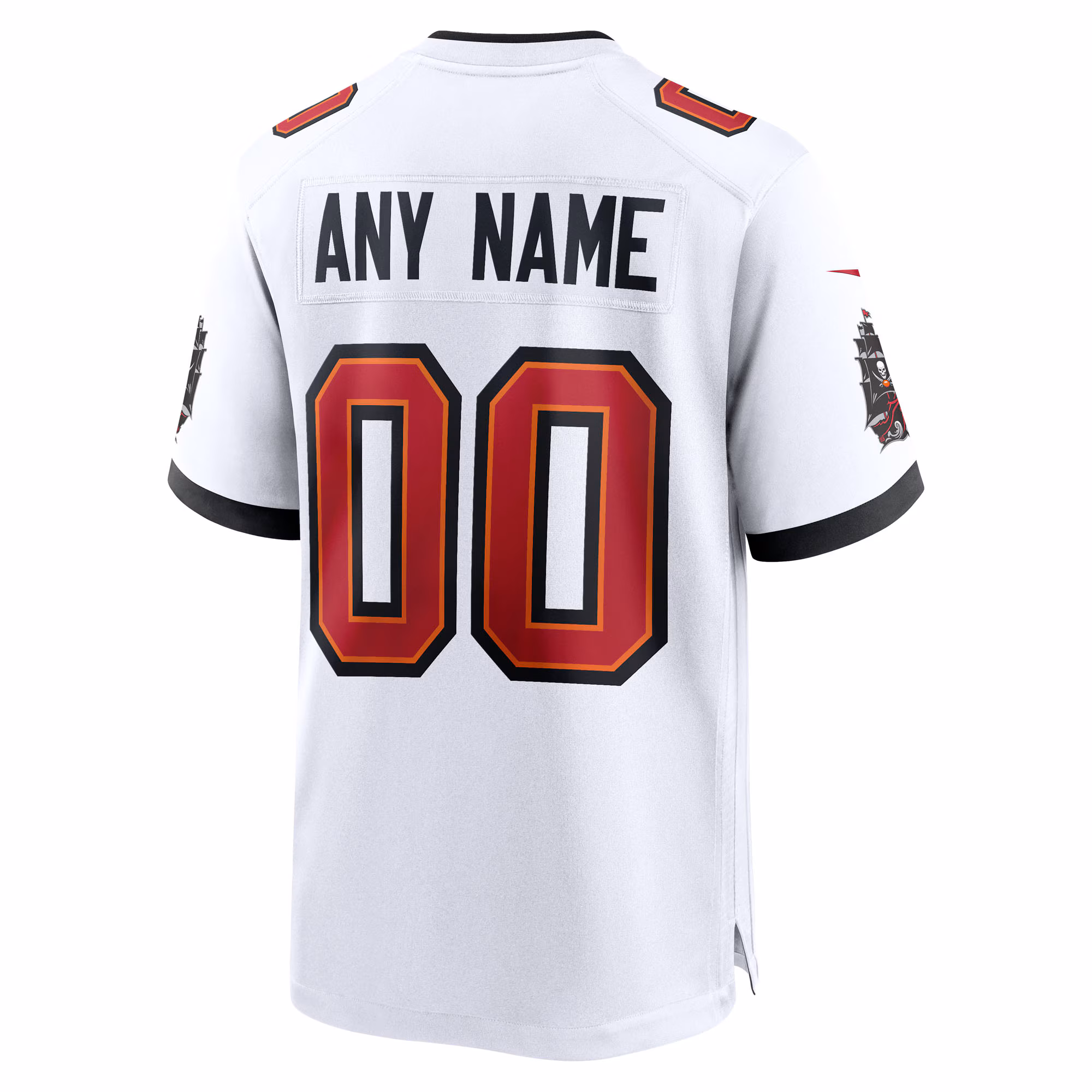 Men's Tampa Bay Buccaneers  White 50th Season Custom Game Jersey