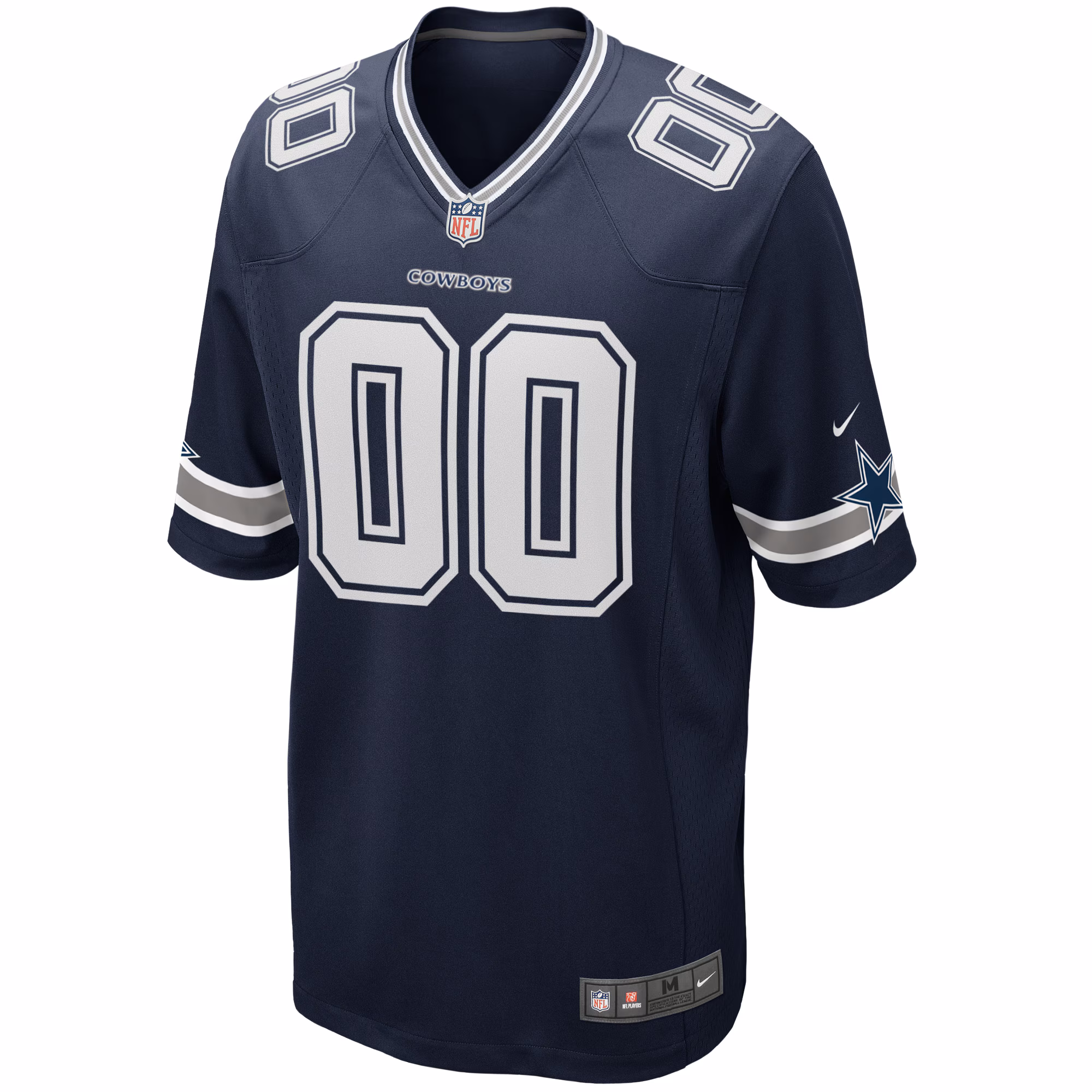 Men's Dallas Cowboys  Navy Custom Game Jersey