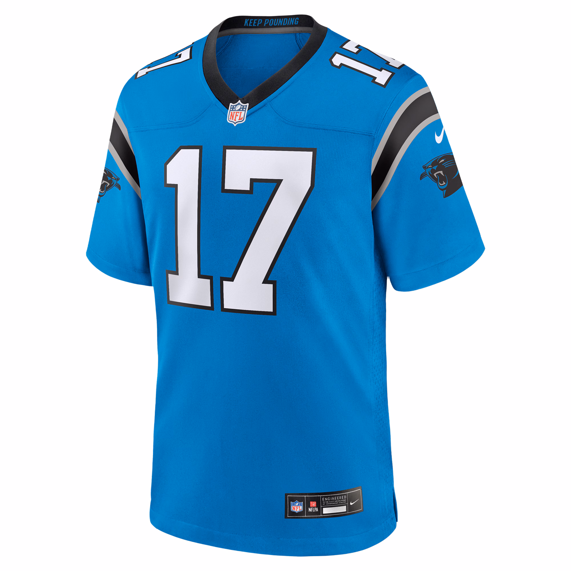 Men's Carolina Panthers Xavier Legette  Blue Alternate Game Jersey