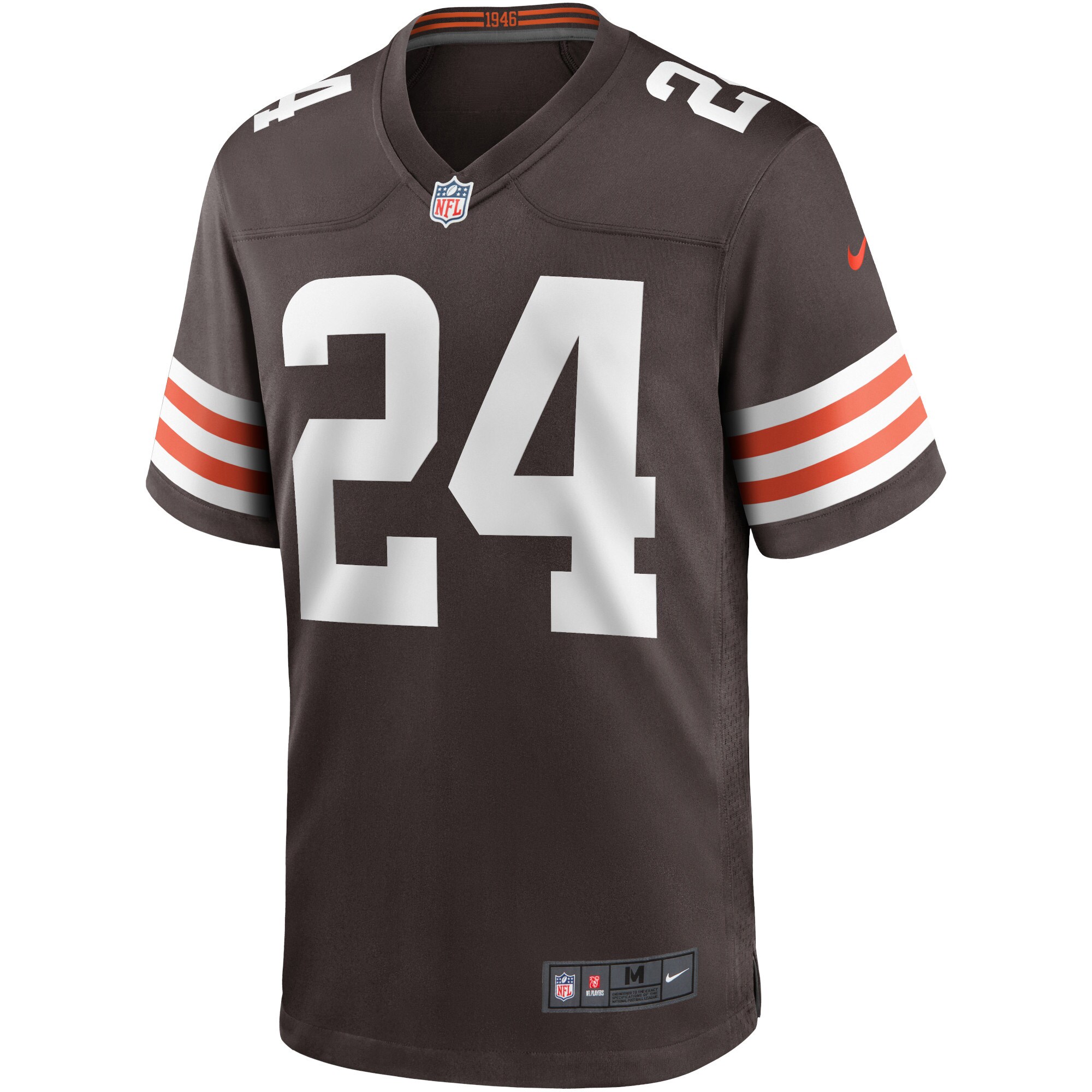 Men's Cleveland Browns Nick Chubb  Brown Game Player Jersey
