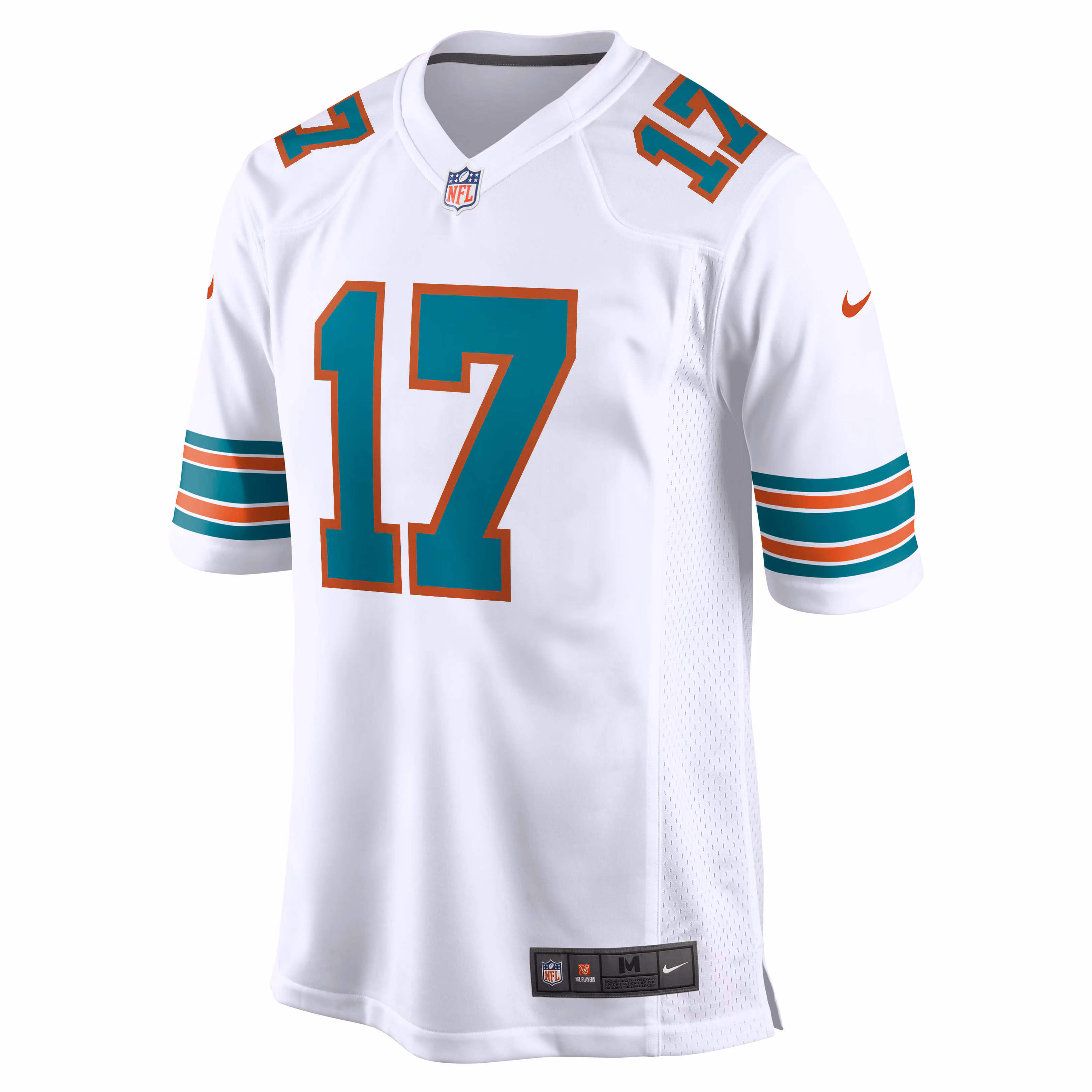 Men's Miami Dolphins Jaylen Waddle  White Game Jersey