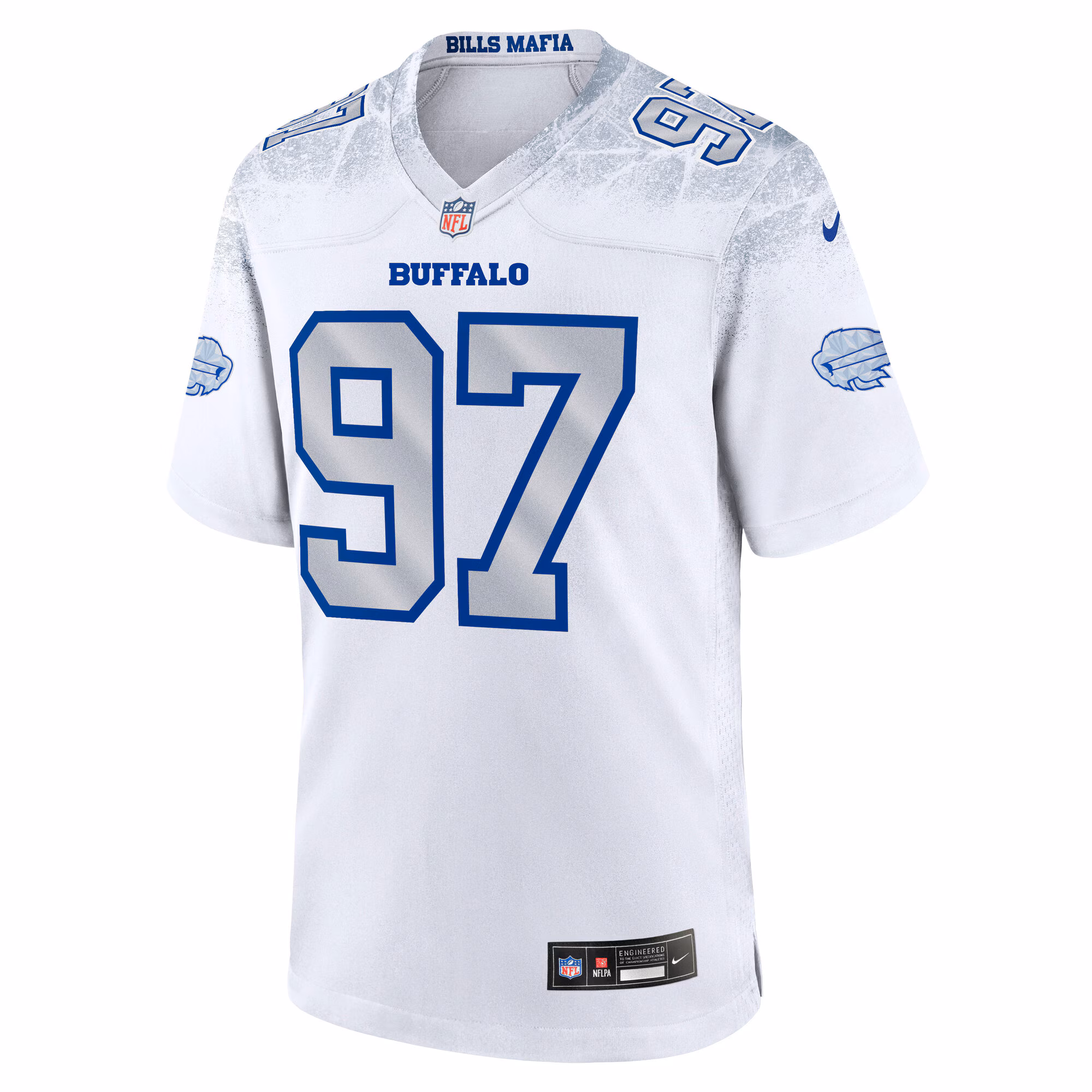 Men's Buffalo Bills Joey Bosa  White 2025 Rivalries Collection Game Jersey