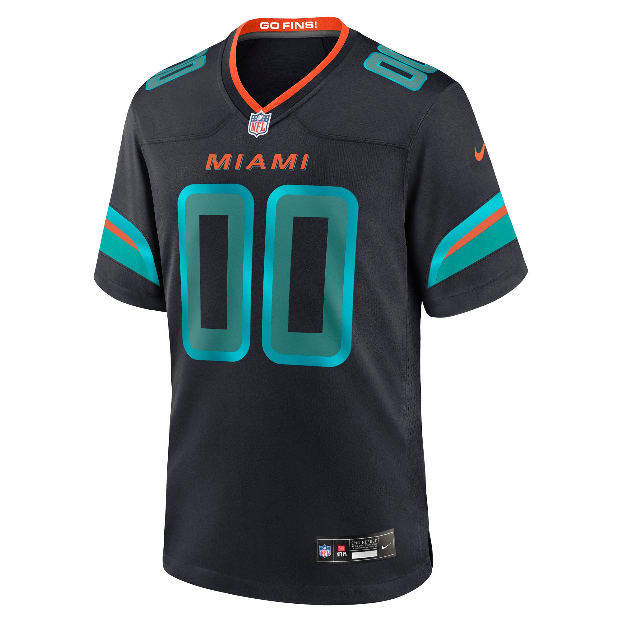 Men's Miami Dolphins  Navy 2025 Rivalries Collection Custom Game Jersey
