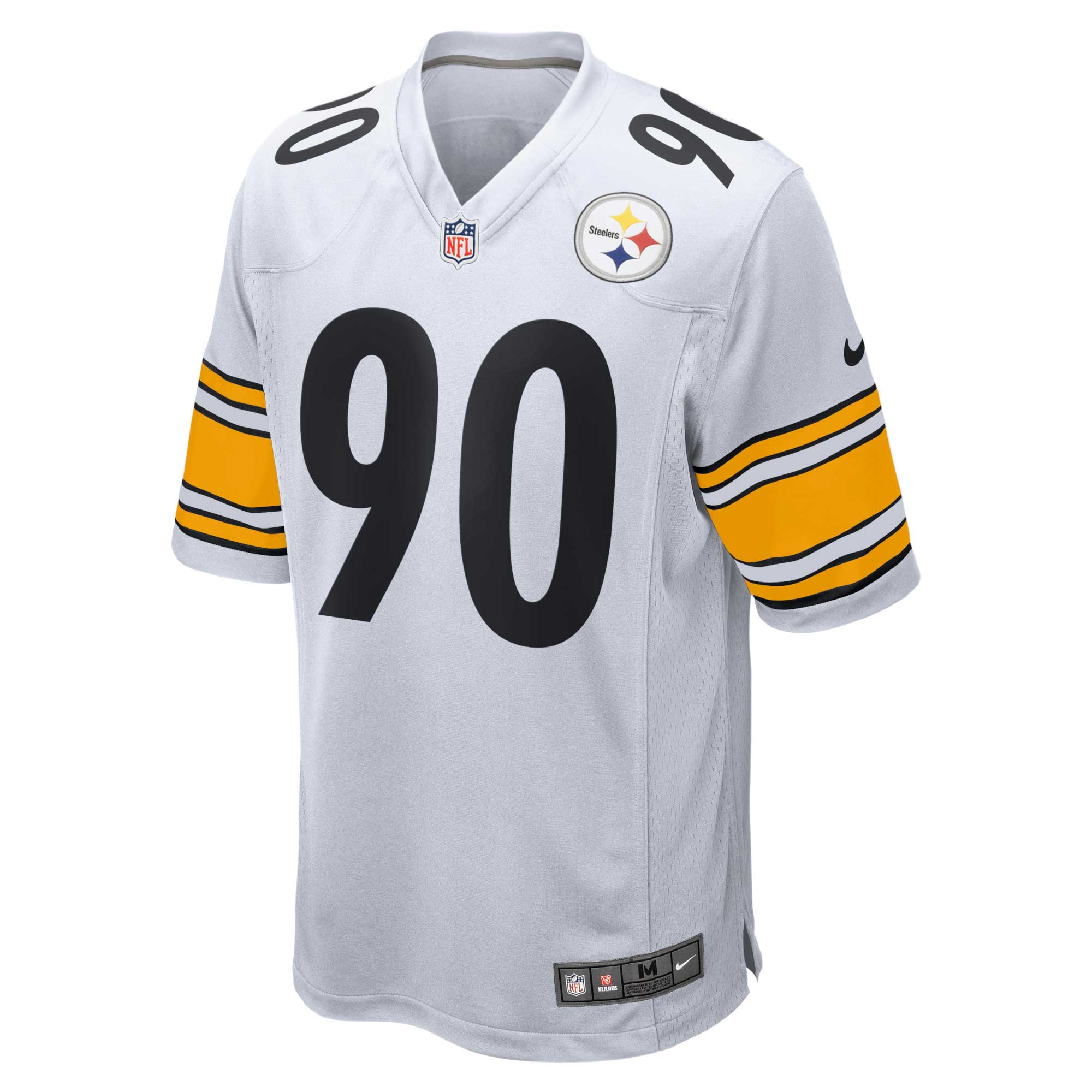 Men's Pittsburgh Steelers T.J. Watt  White Game Jersey