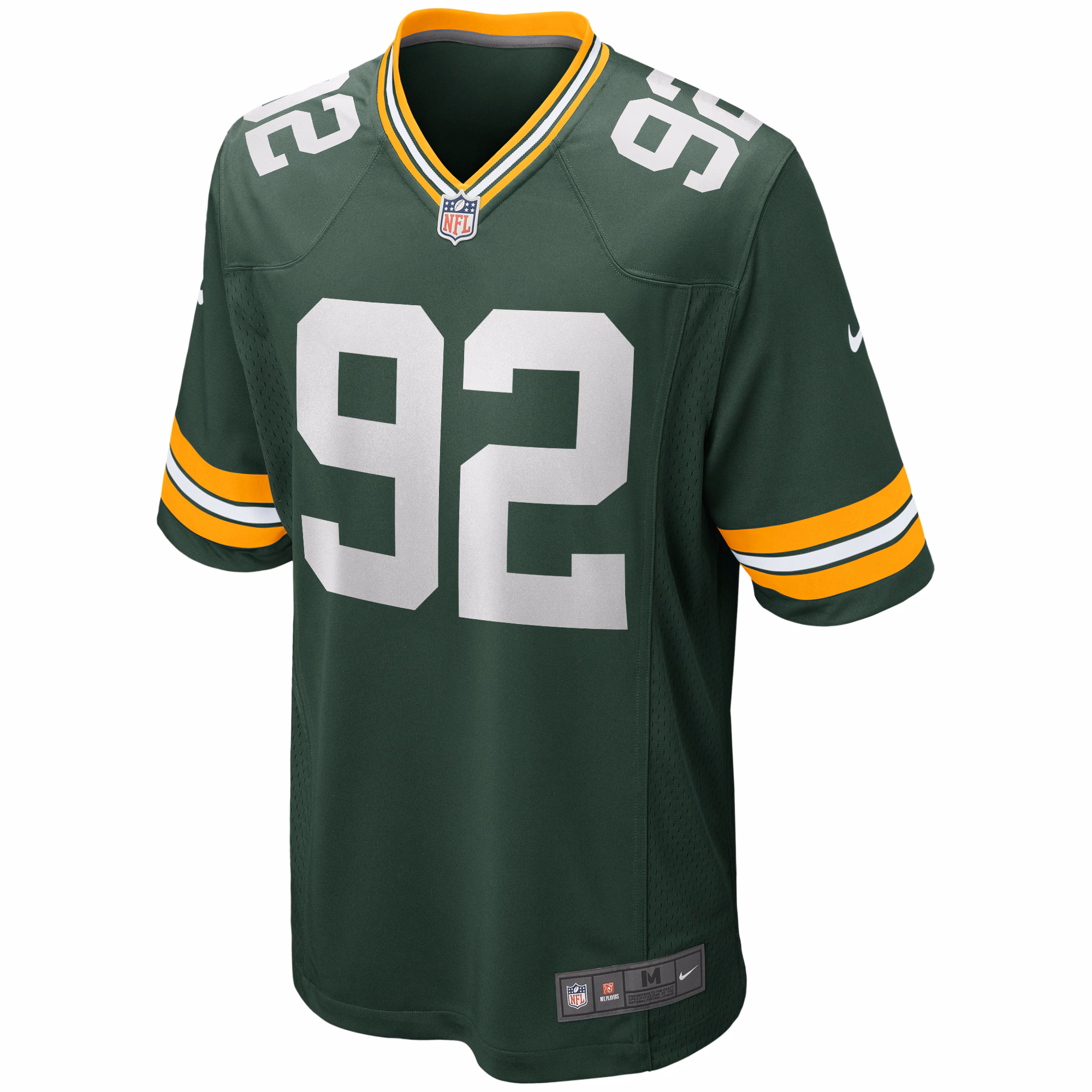 Men's Green Bay Packers Reggie White  Green Game Retired Player Jersey