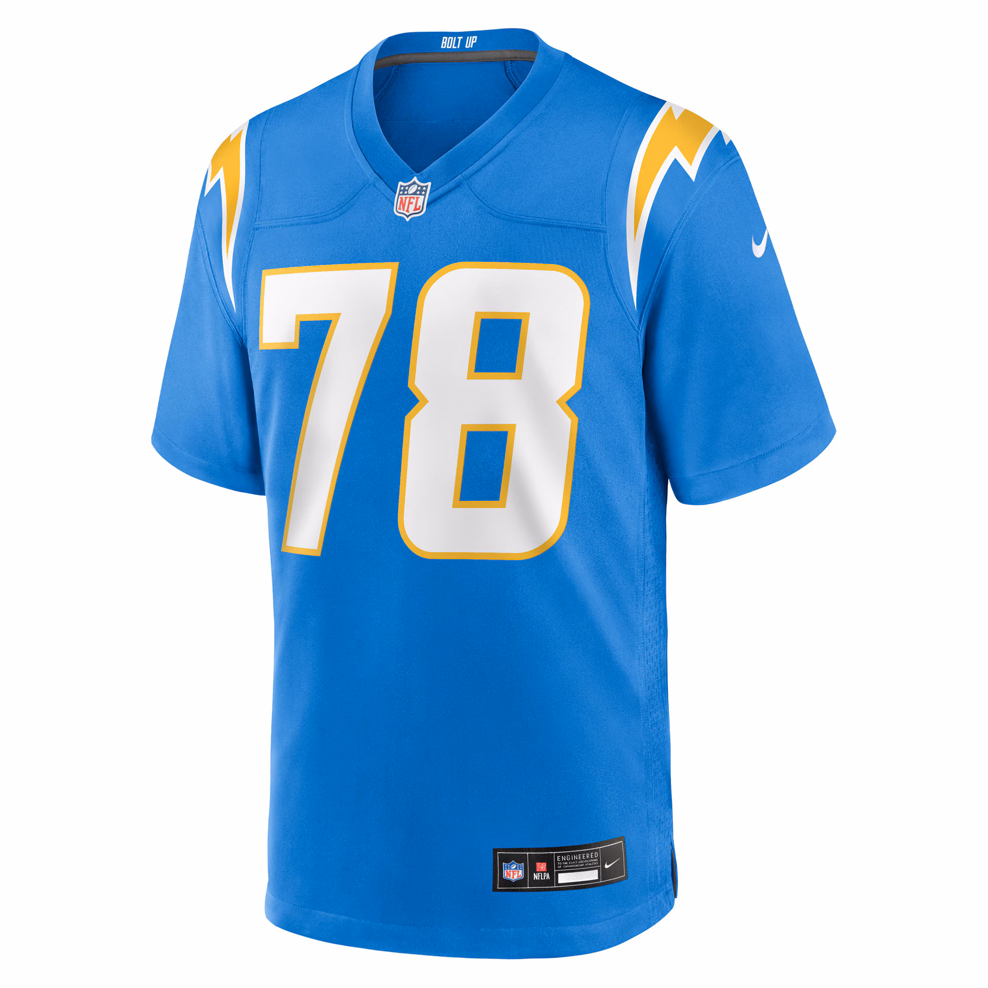 Men's Los Angeles Chargers Andre James  Powder Blue Team Game Jersey