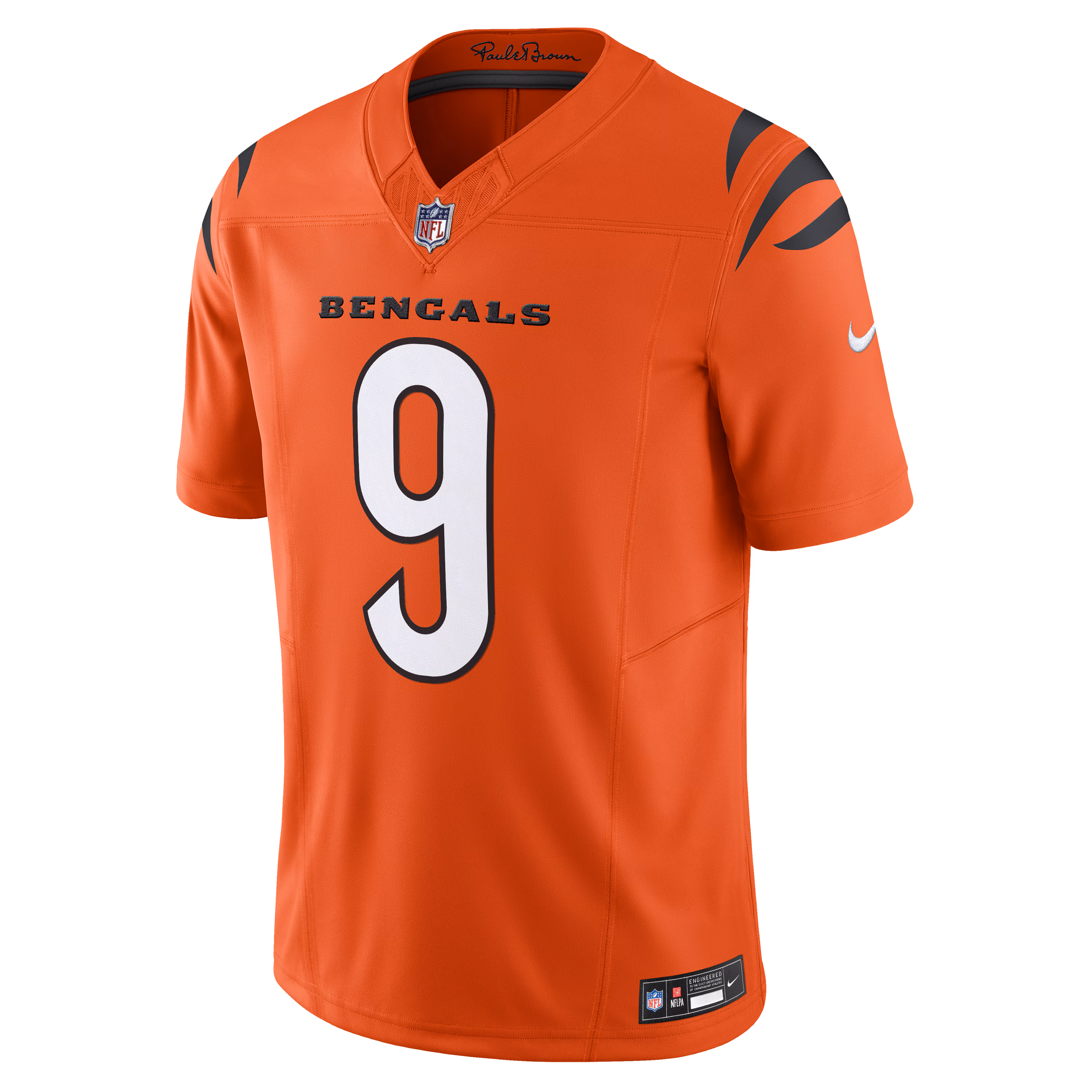 Men's Cincinnati Bengals Joe Burrow  Orange Vapor F.U.S.E. Limited Jersey