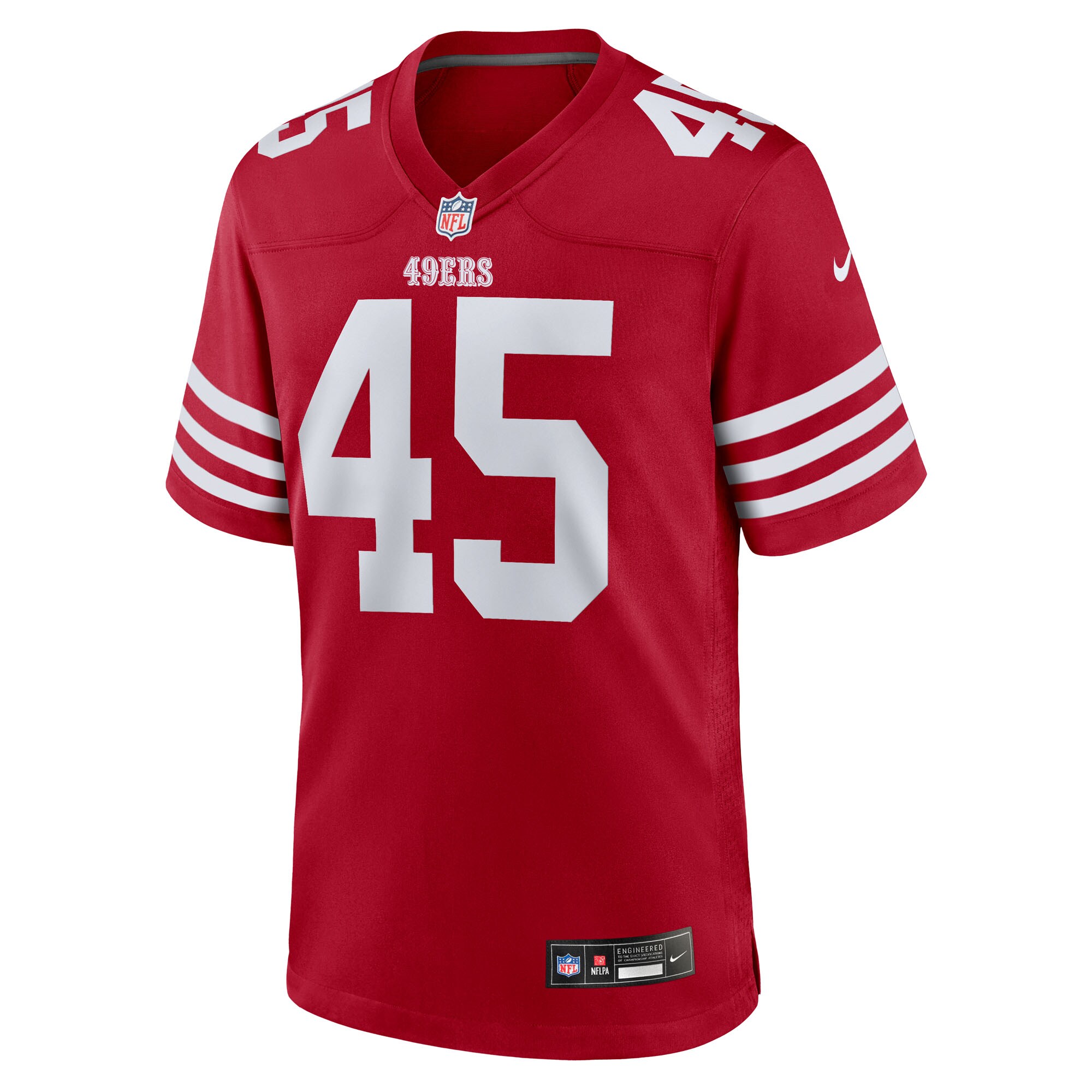 Men's San Francisco 49ers Nick Martin  Scarlet Team Game Jersey