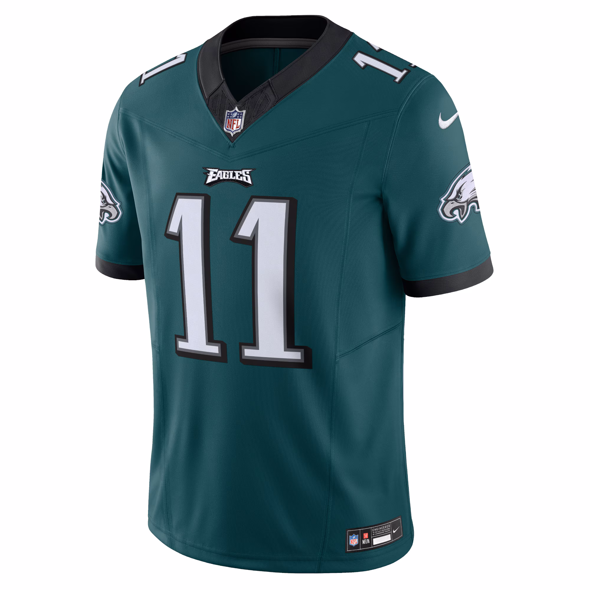 Men's Philadelphia Eagles A.J. Brown  Green Vapor F.U.S.E. Limited Jersey