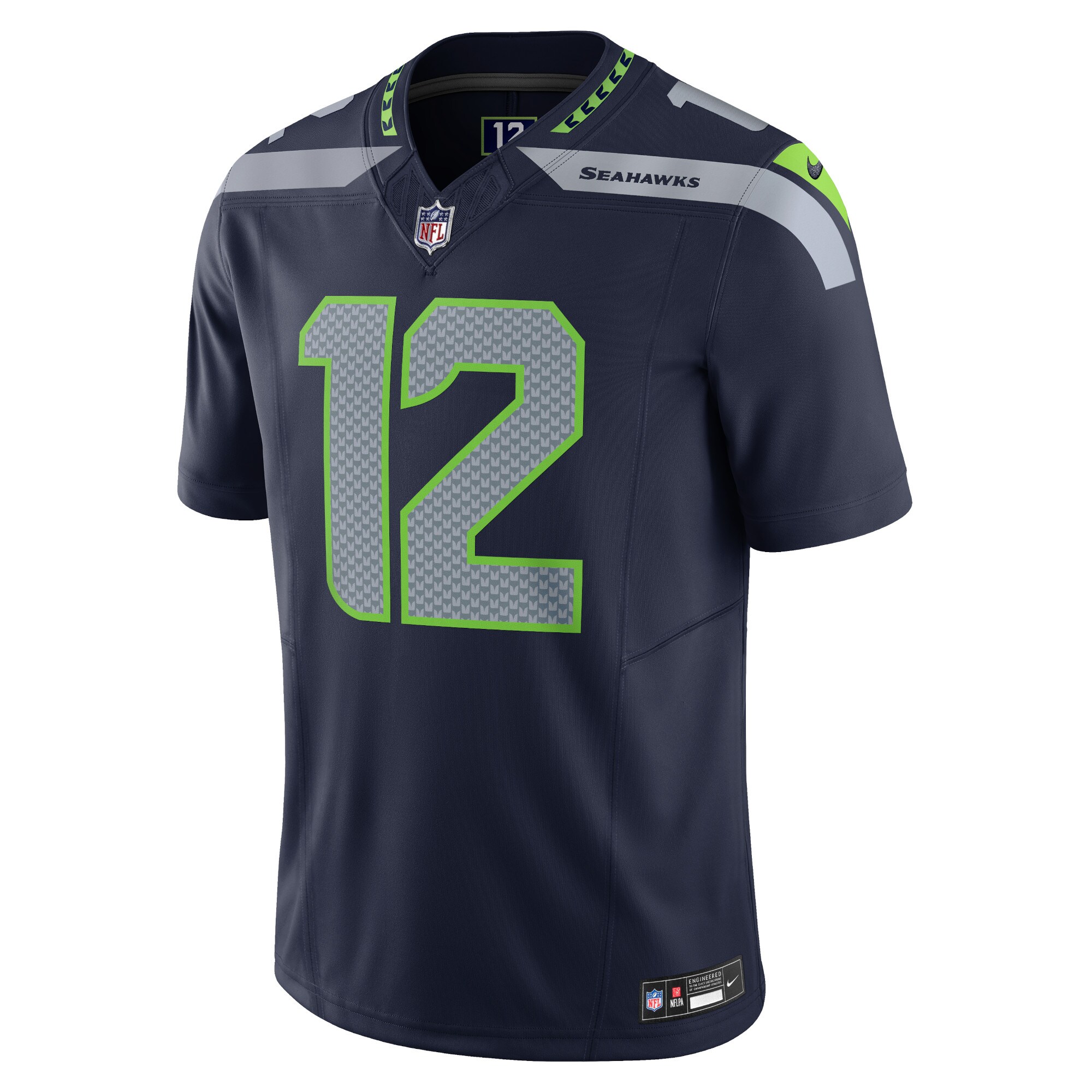Men's Seattle Seahawks 12s  Navy Vapor F.U.S.E. Limited Jersey