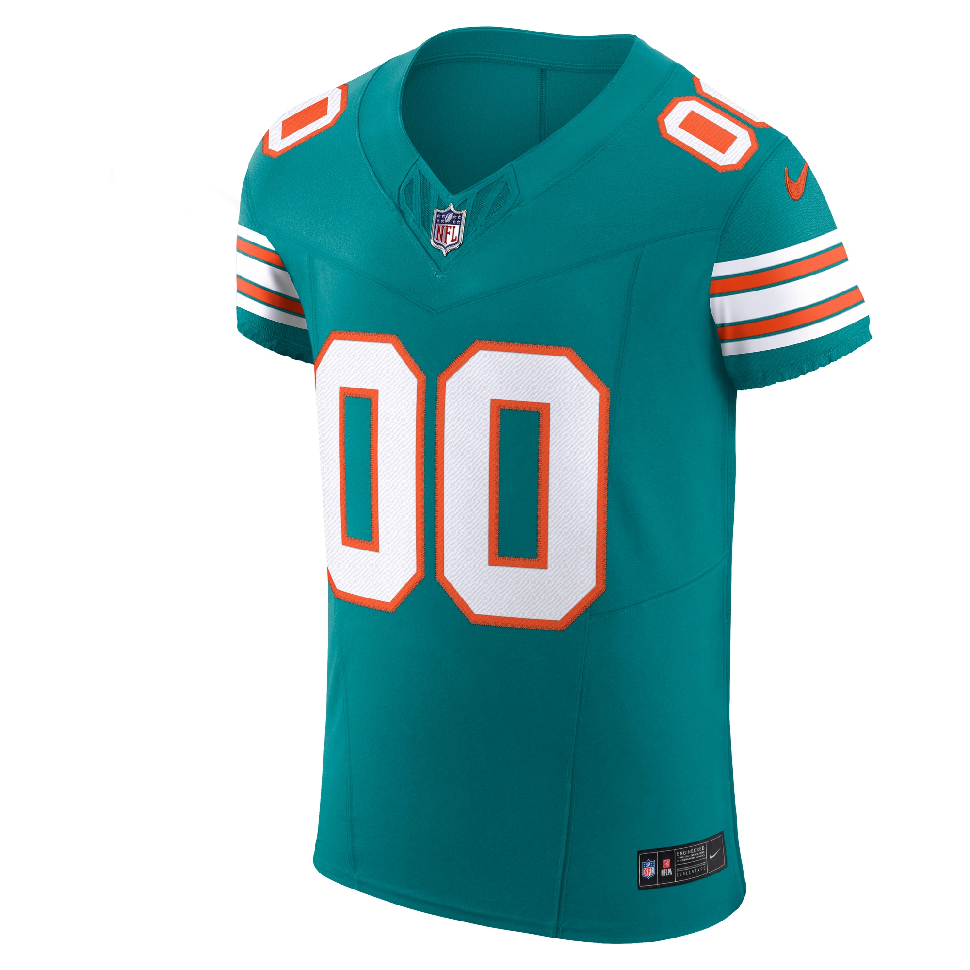Men's Miami Dolphins  Aqua Alternate Vapor F.U.S.E. Elite Custom Jersey