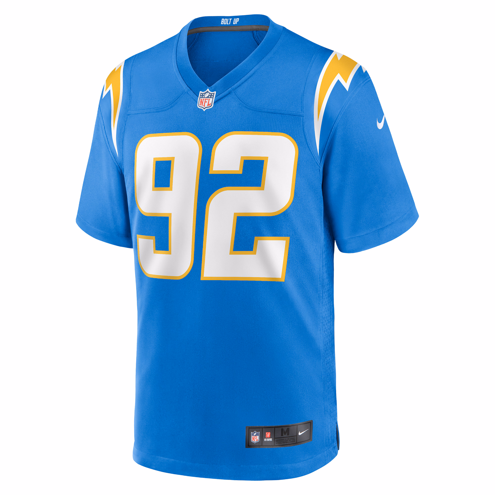 Men's Los Angeles Chargers Justin Eboigbe  Powder Blue Team Game Jersey