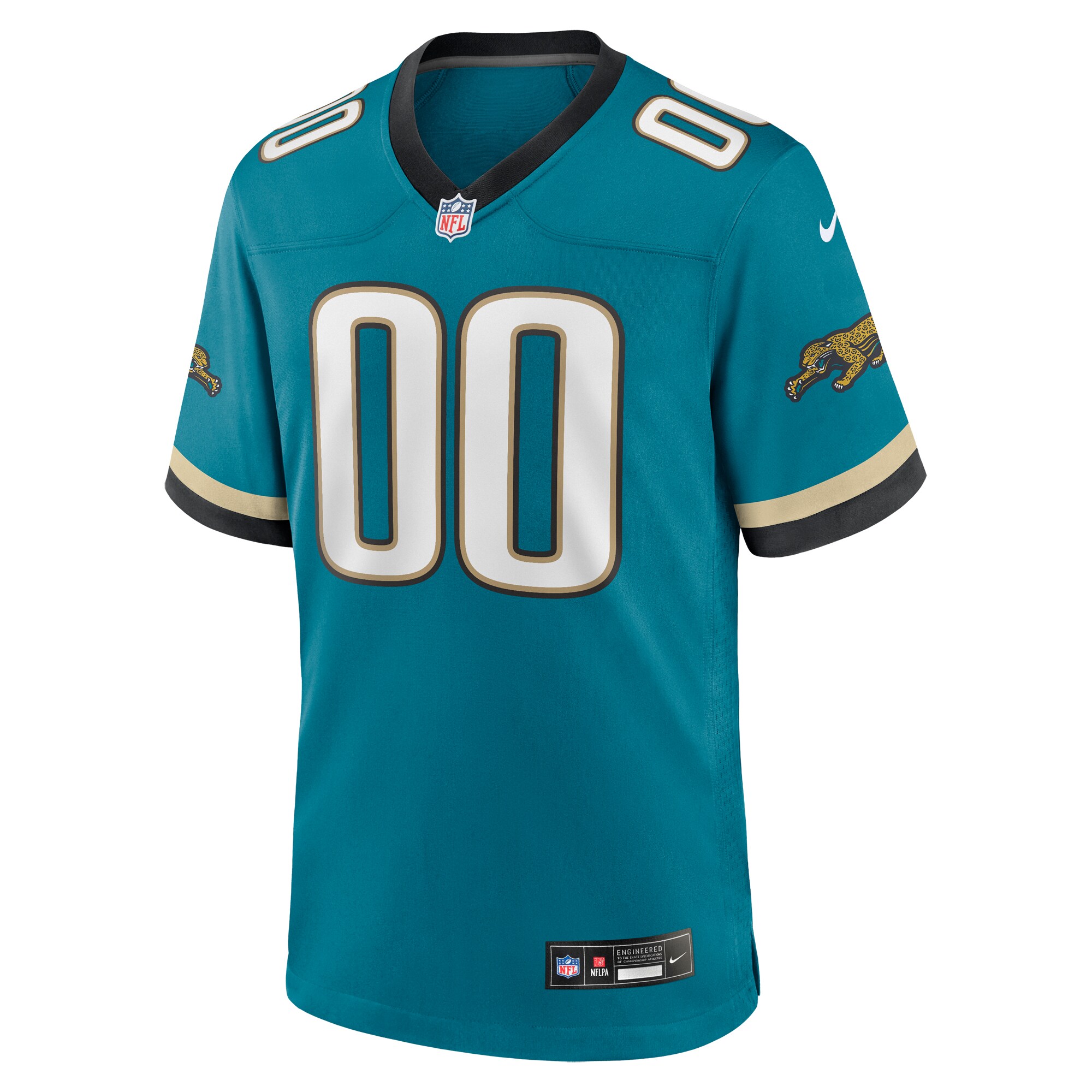 Men's Jacksonville Jaguars  Teal Prowler Throwback Custom Game Jersey