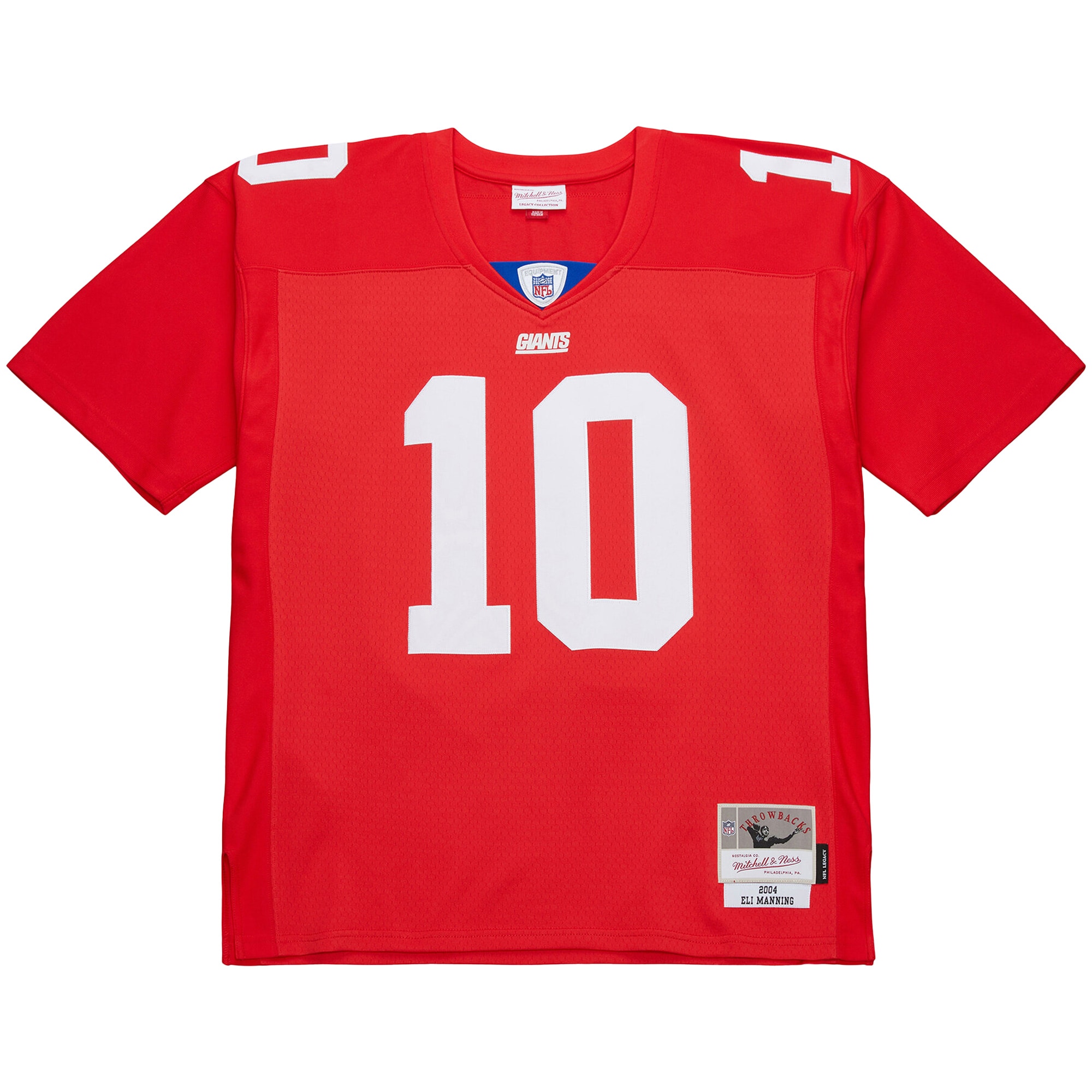 Men's New York Giants Eli Manning Mitchell & Ness Red 2004 Legacy Replica Jersey