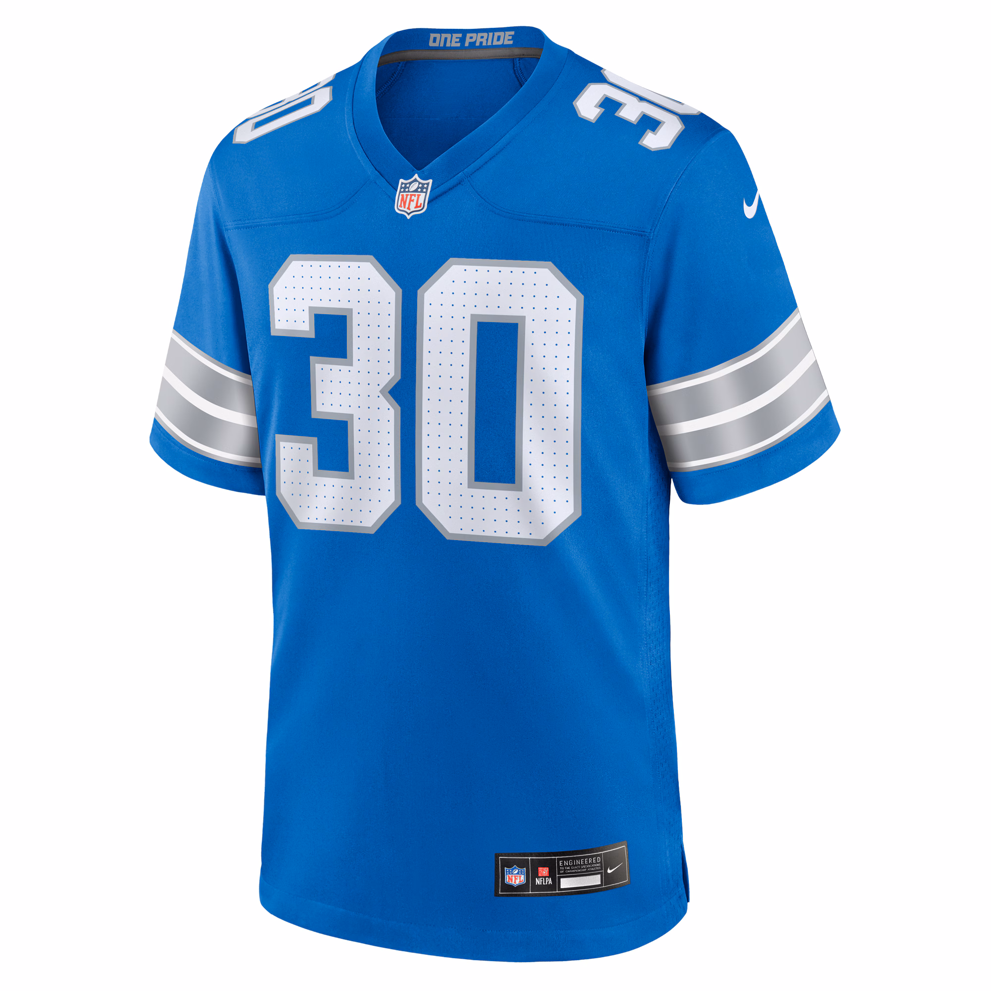 Men's Detroit Lions Khalil Dorsey  Blue Team Game Jersey