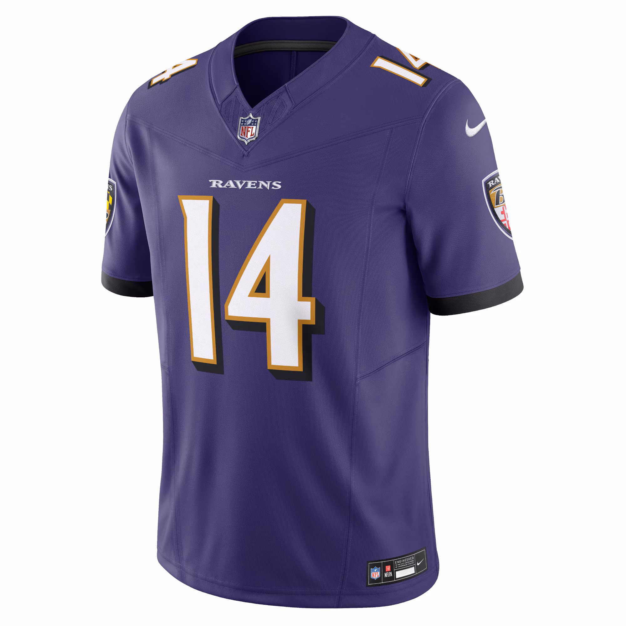 Men's Baltimore Ravens Kyle Hamilton  Purple Vapor F.U.S.E. Limited Jersey
