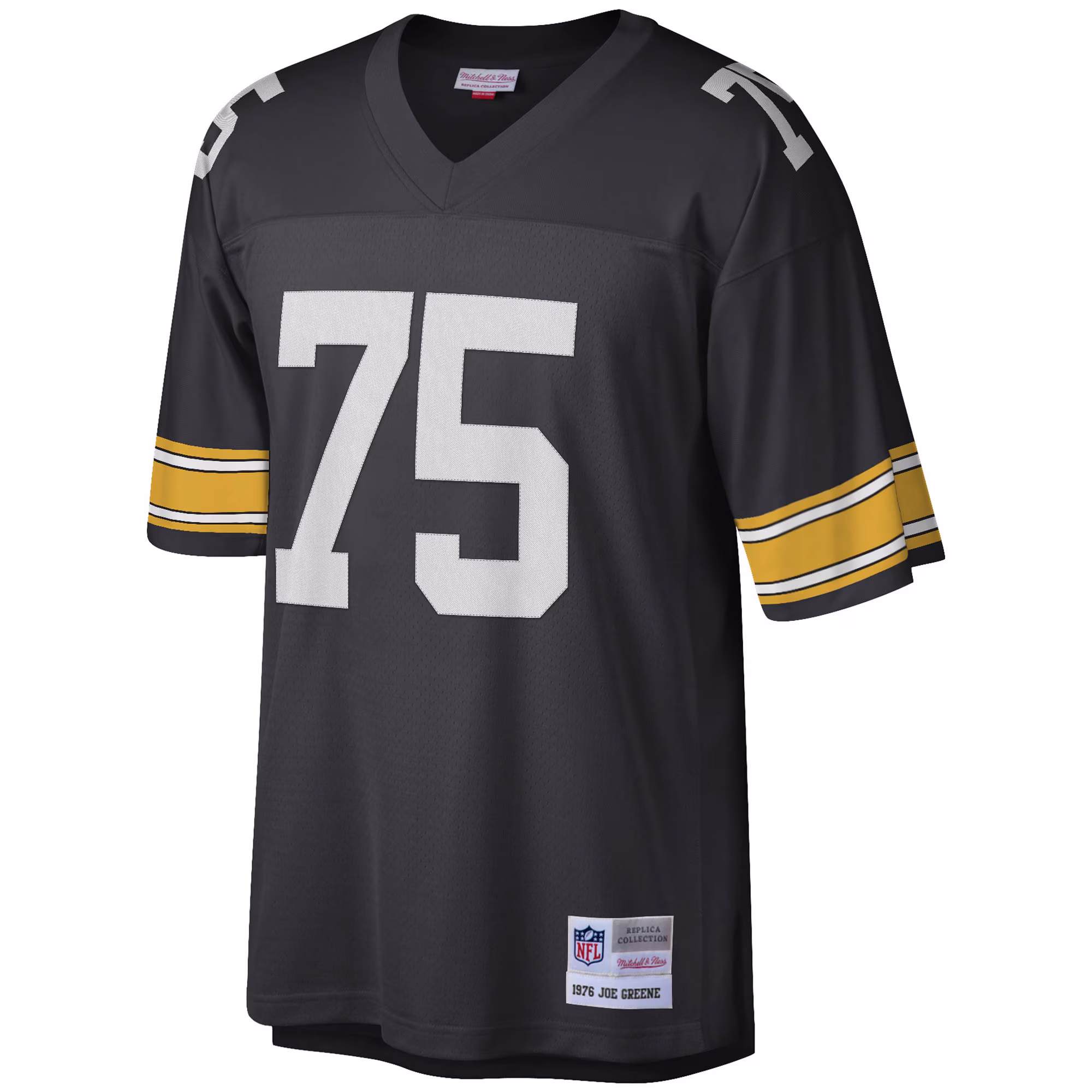 Men's Pittsburgh Steelers Joe Greene Mitchell & Ness Black Legacy Replica Jersey