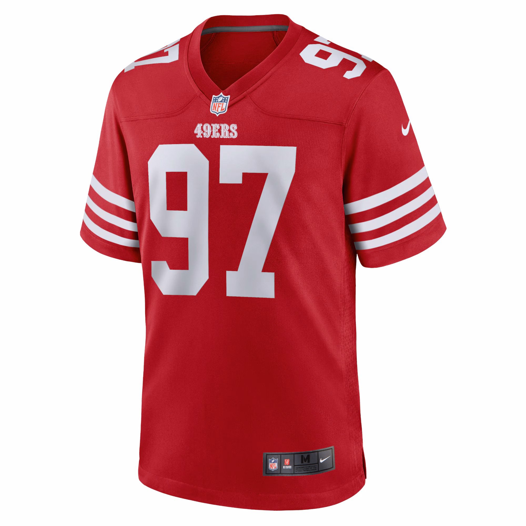 Men's San Francisco 49ers Nick Bosa  Scarlet Team Game Jersey