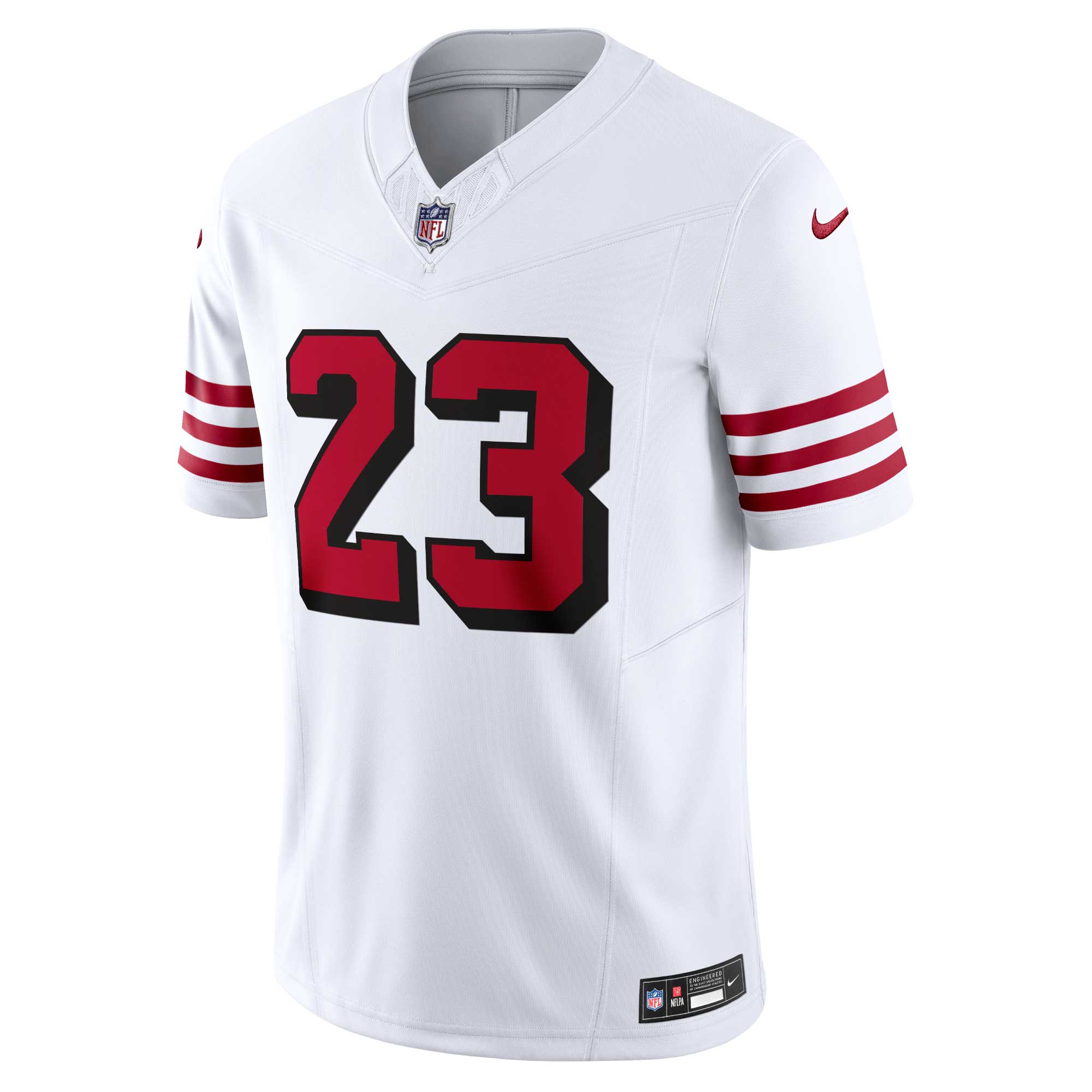 Men's San Francisco 49ers Christian McCaffrey  White Vapor F.U.S.E. Limited 2nd Alternate Jersey