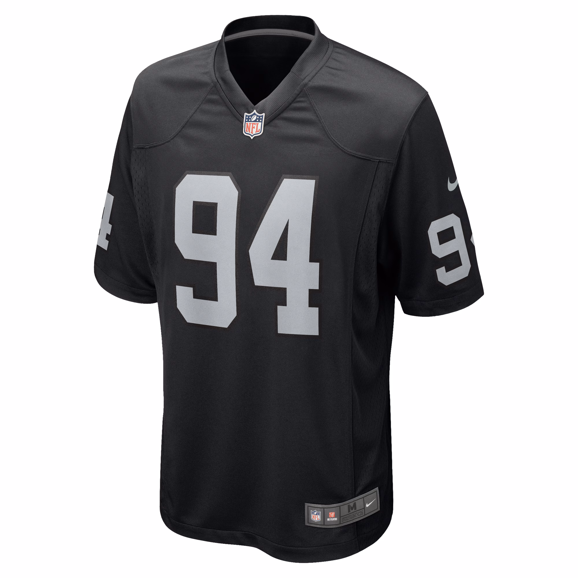 Men's Las Vegas Raiders Christian Wilkins  Black Team Game Jersey