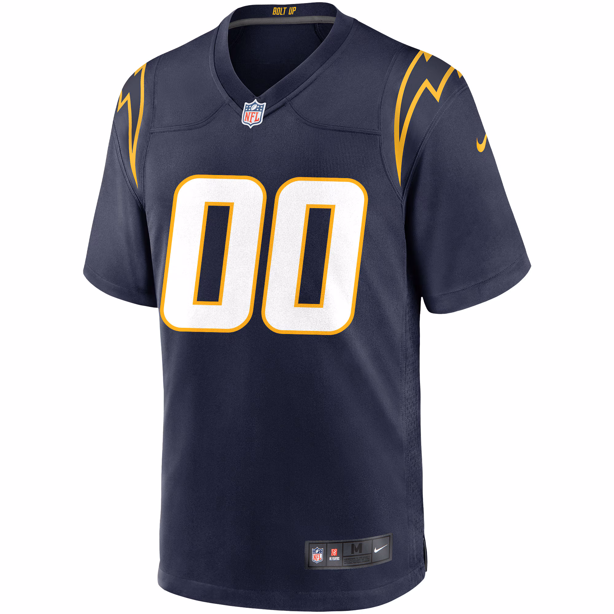 Men's Los Angeles Chargers  Navy Alternate Custom Game Jersey
