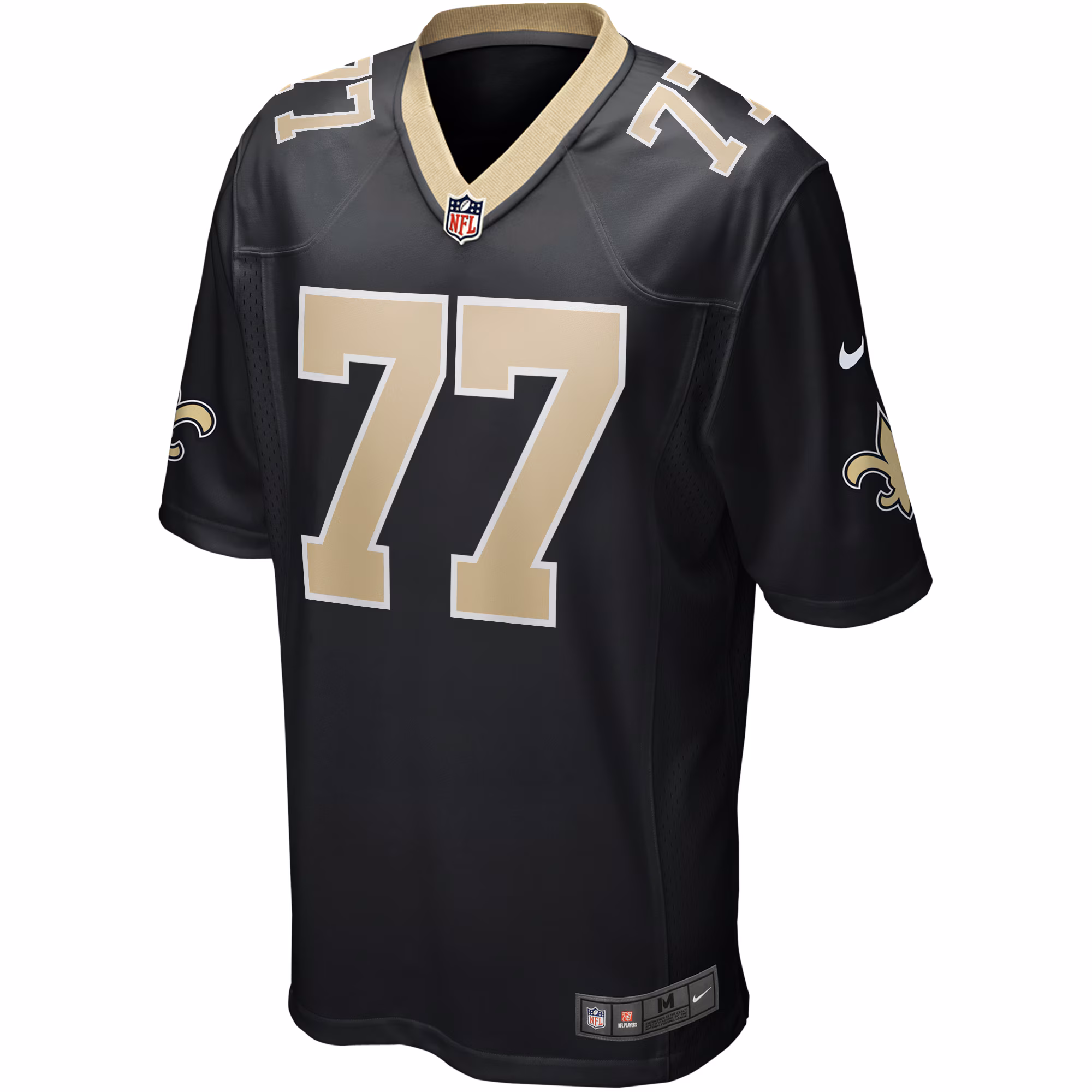 Men's New Orleans Saints Carl Nicks  Black Game Retired Player Jersey