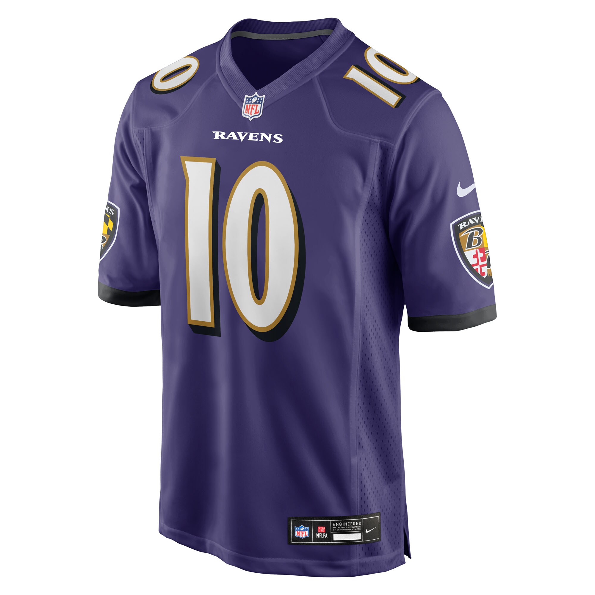 Men's Baltimore Ravens DeAndre Hopkins  Purple Team Game Jersey