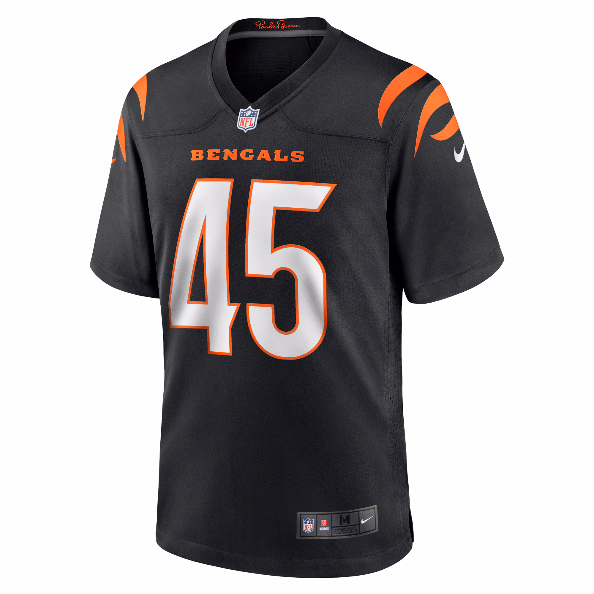Men's Cincinnati Bengals Maema Njongmeta  Black Game Jersey