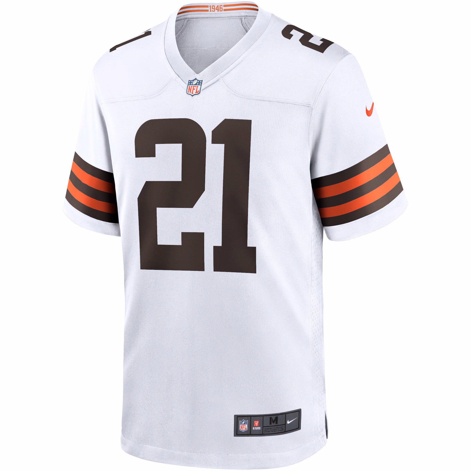 Men's Cleveland Browns Denzel Ward  White Game Jersey