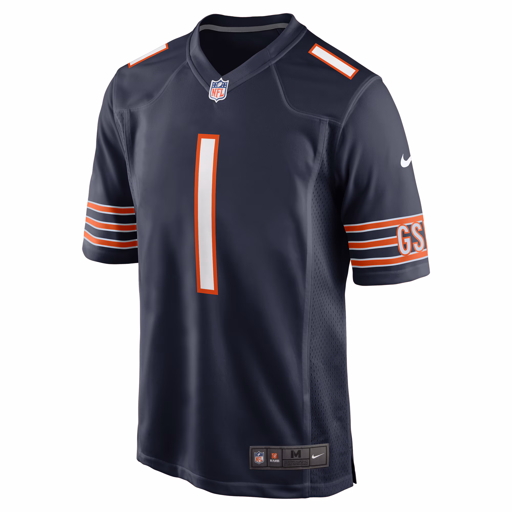 Men's Chicago Bears Jaylon Johnson  Navy Game Jersey
