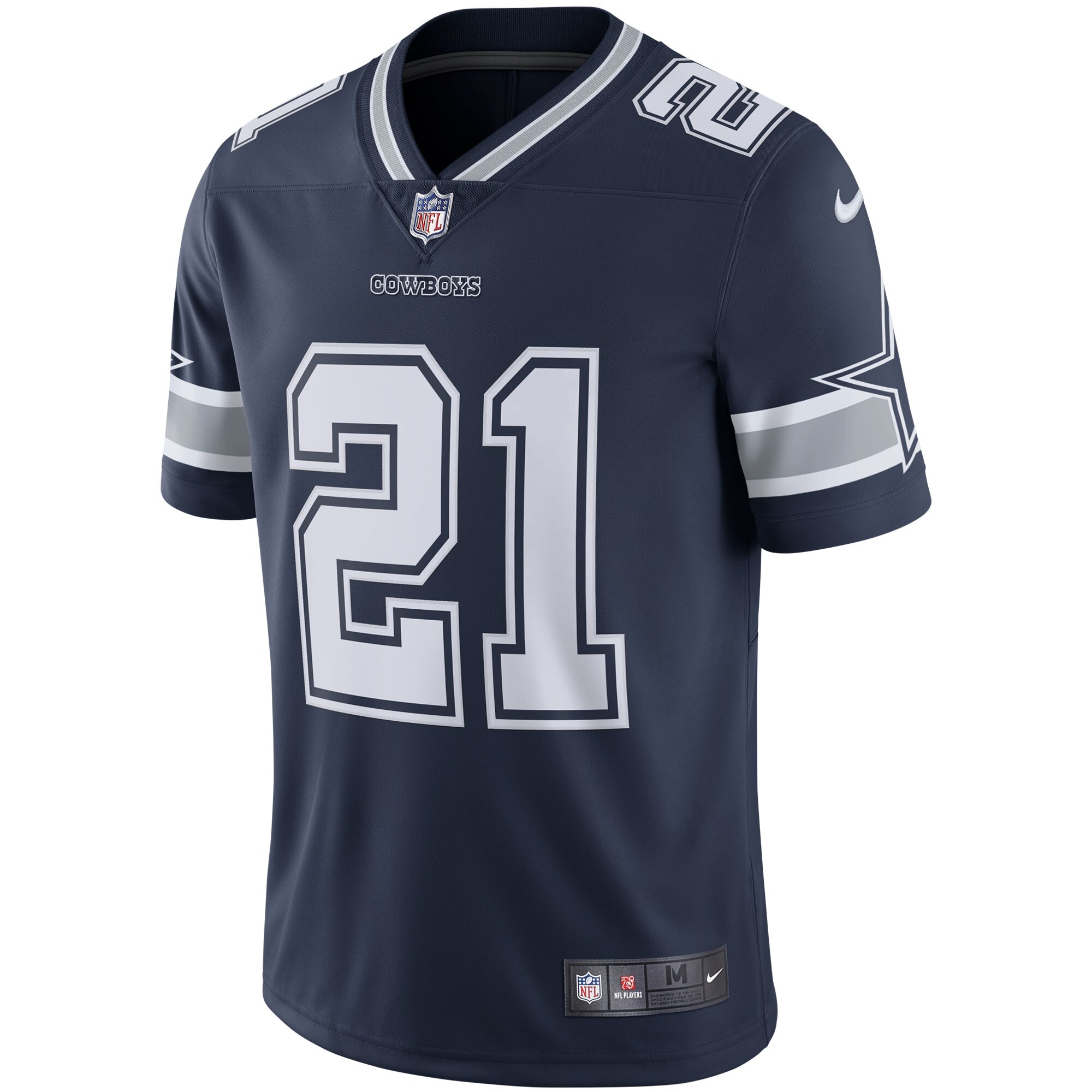 Men's Dallas Cowboys Ezekiel Elliott  Navy Vapor Limited Jersey