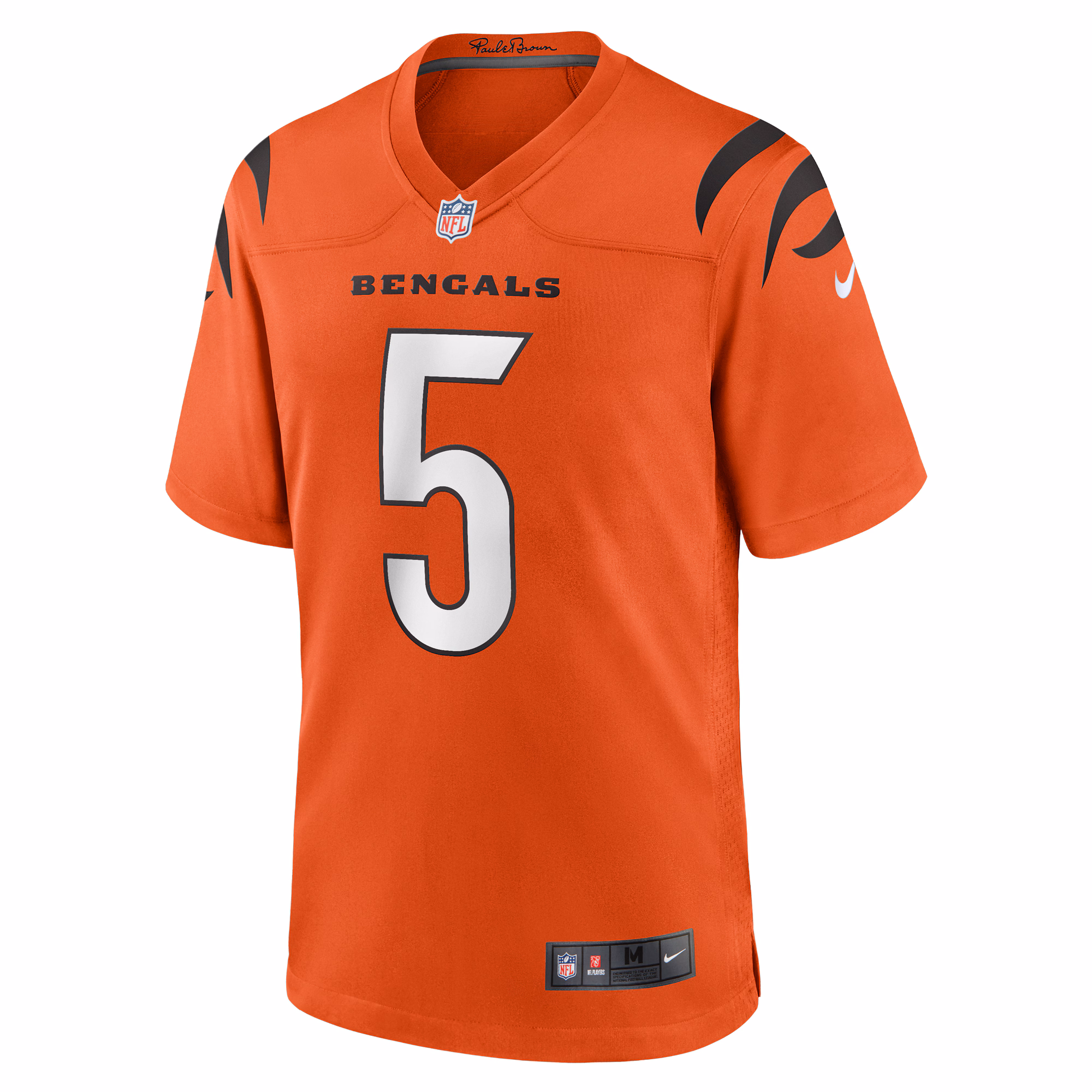 Men's Cincinnati Bengals Tee Higgins  Orange Alternate Game Jersey