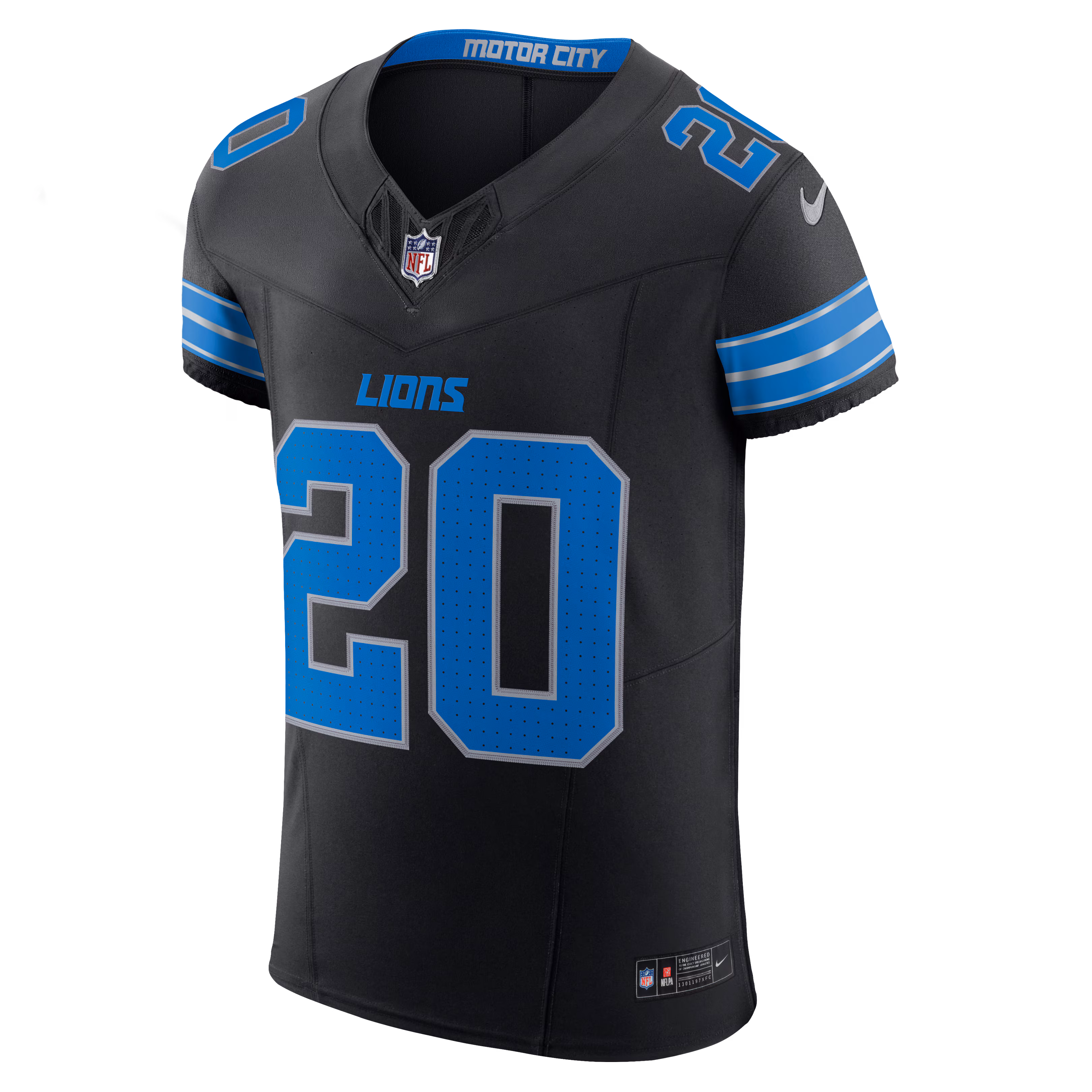 Men's Detroit Lions Barry Sanders  Black Alternate Vapor F.U.S.E. Elite Jersey