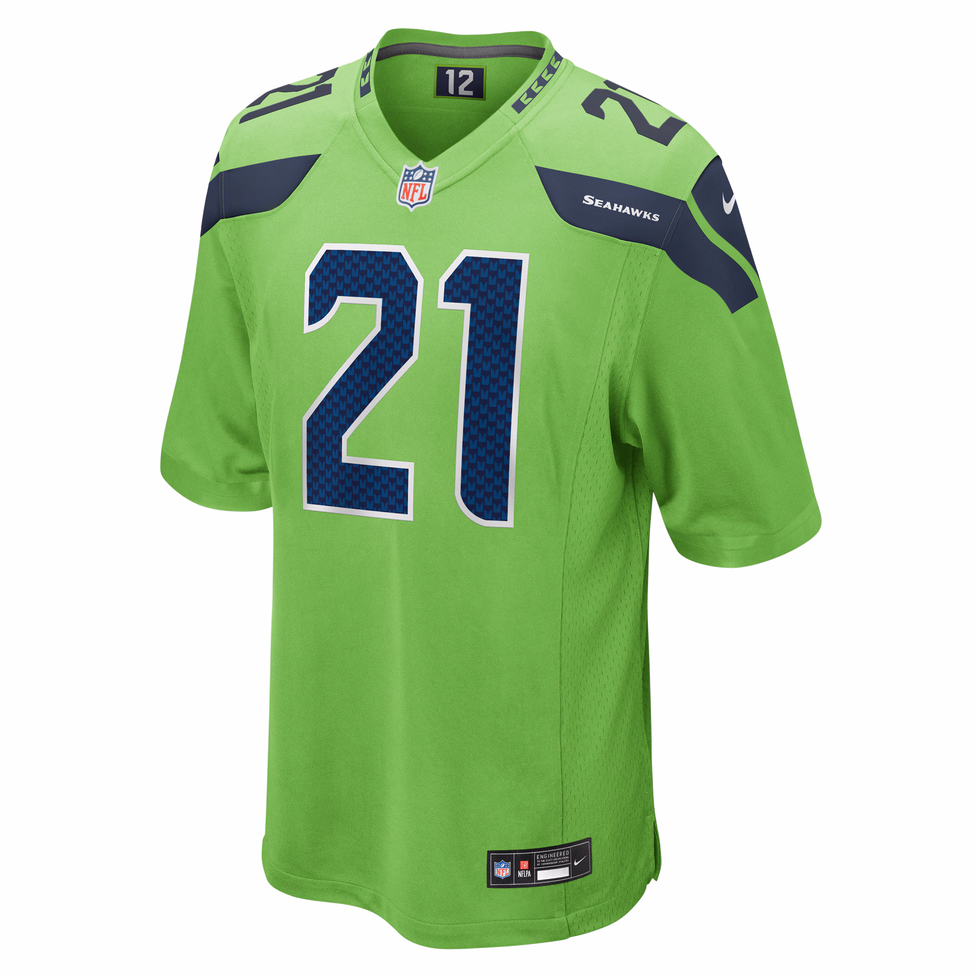 Men's Seattle Seahawks Devon Witherspoon  Neon Green Game Jersey
