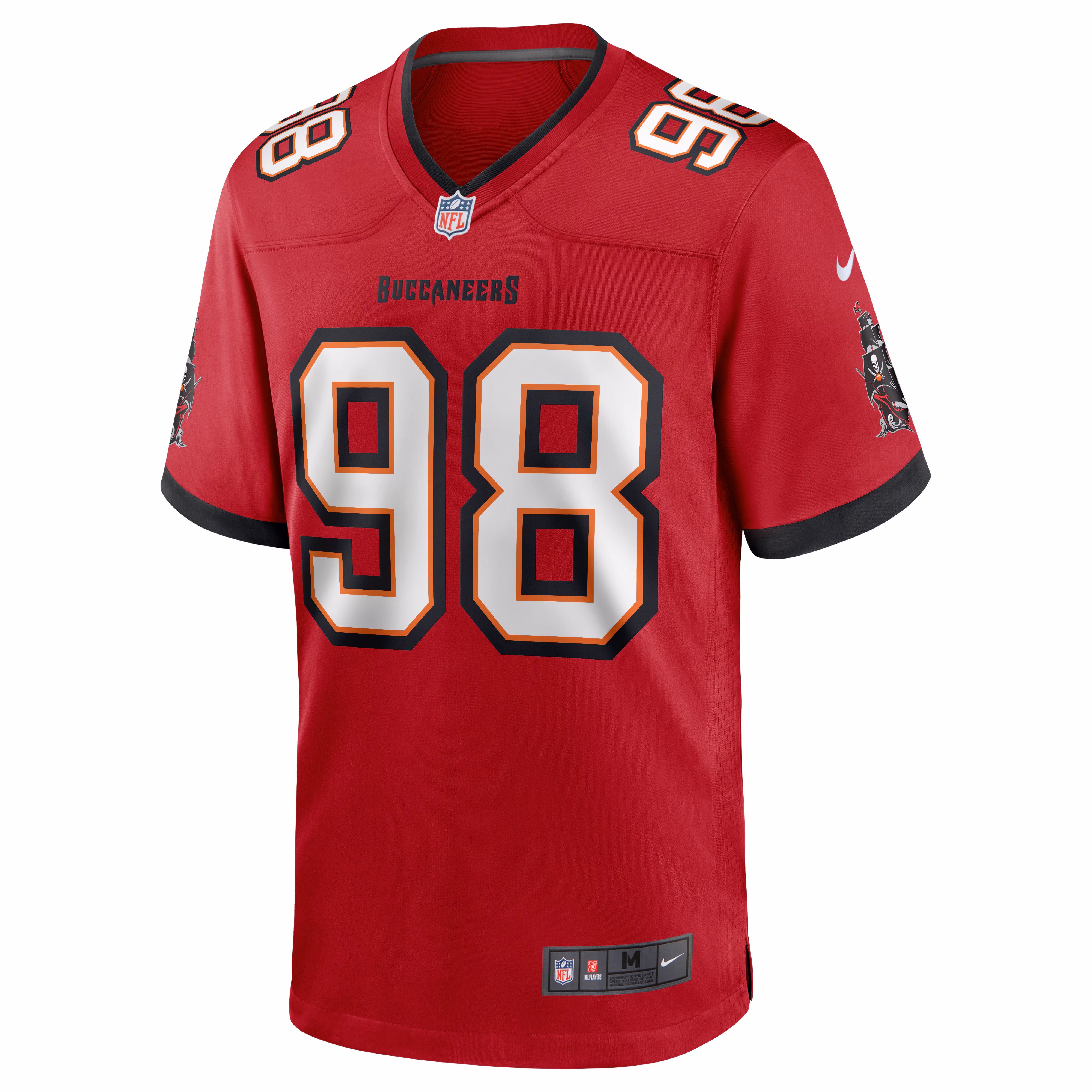 Men's Tampa Bay Buccaneers Anthony Nelson  Red Game Jersey