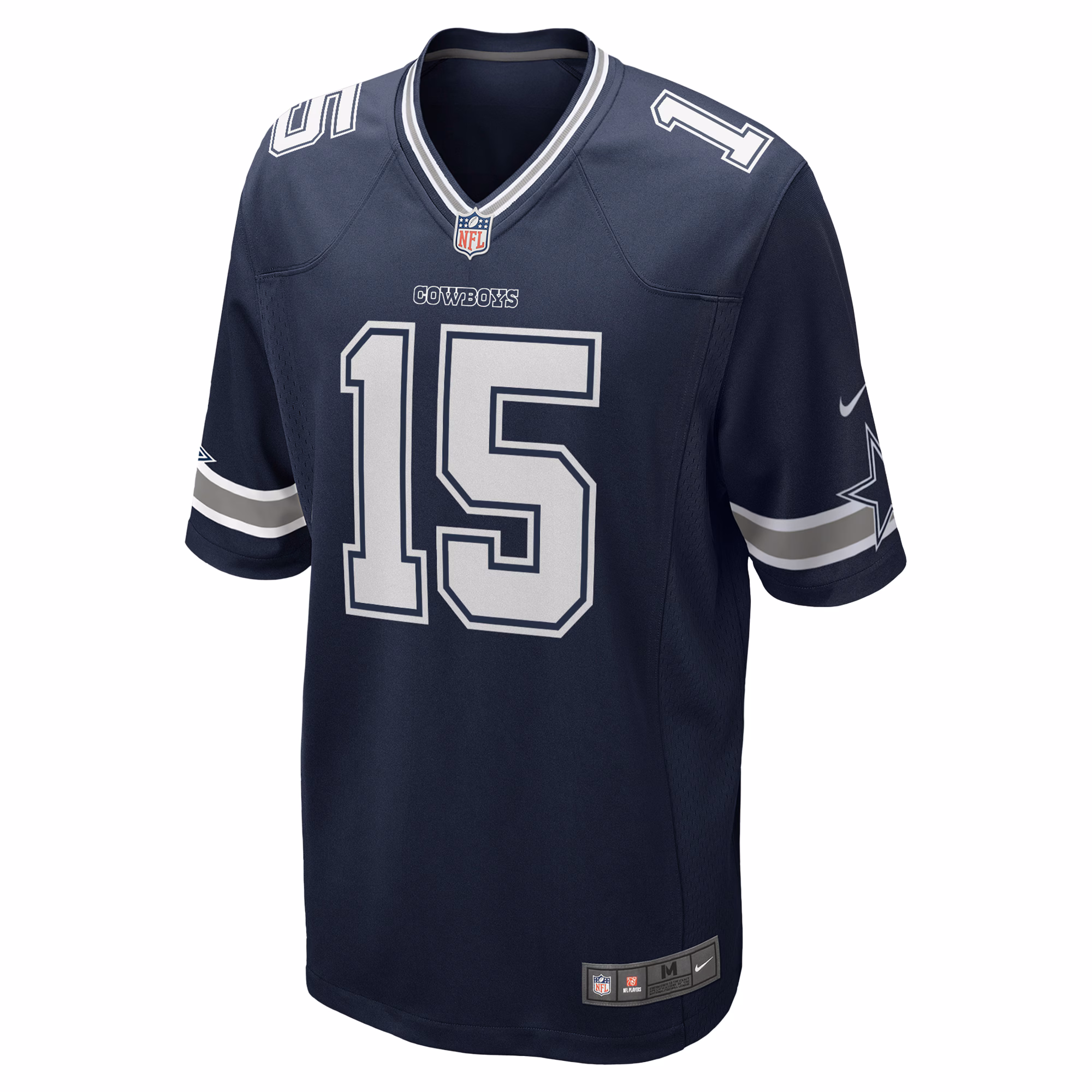 Men's Dallas Cowboys Ezekiel Elliott  Navy Team Game Jersey