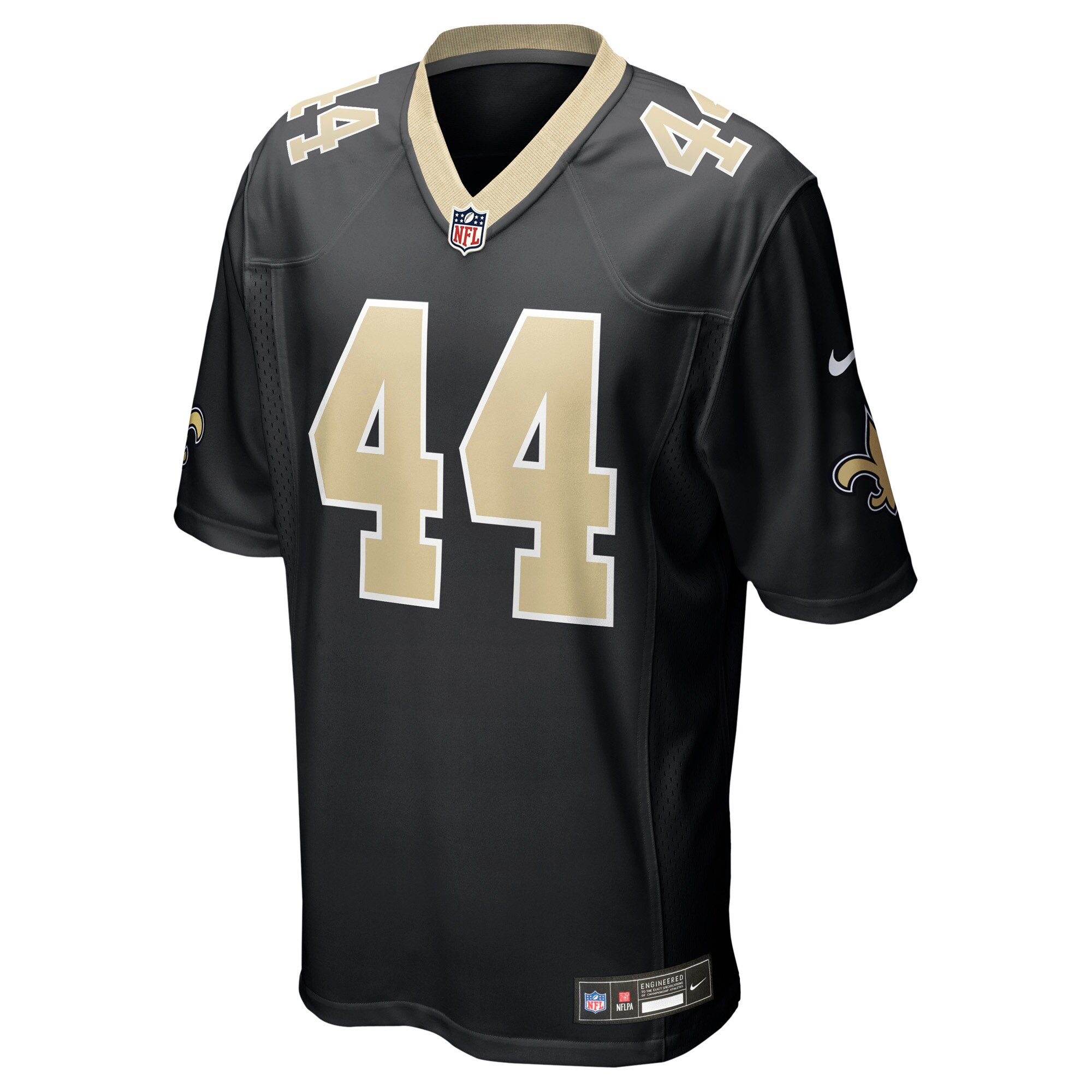 Men's New Orleans Saints Isaiah Stalbird  Black Team Game Jersey