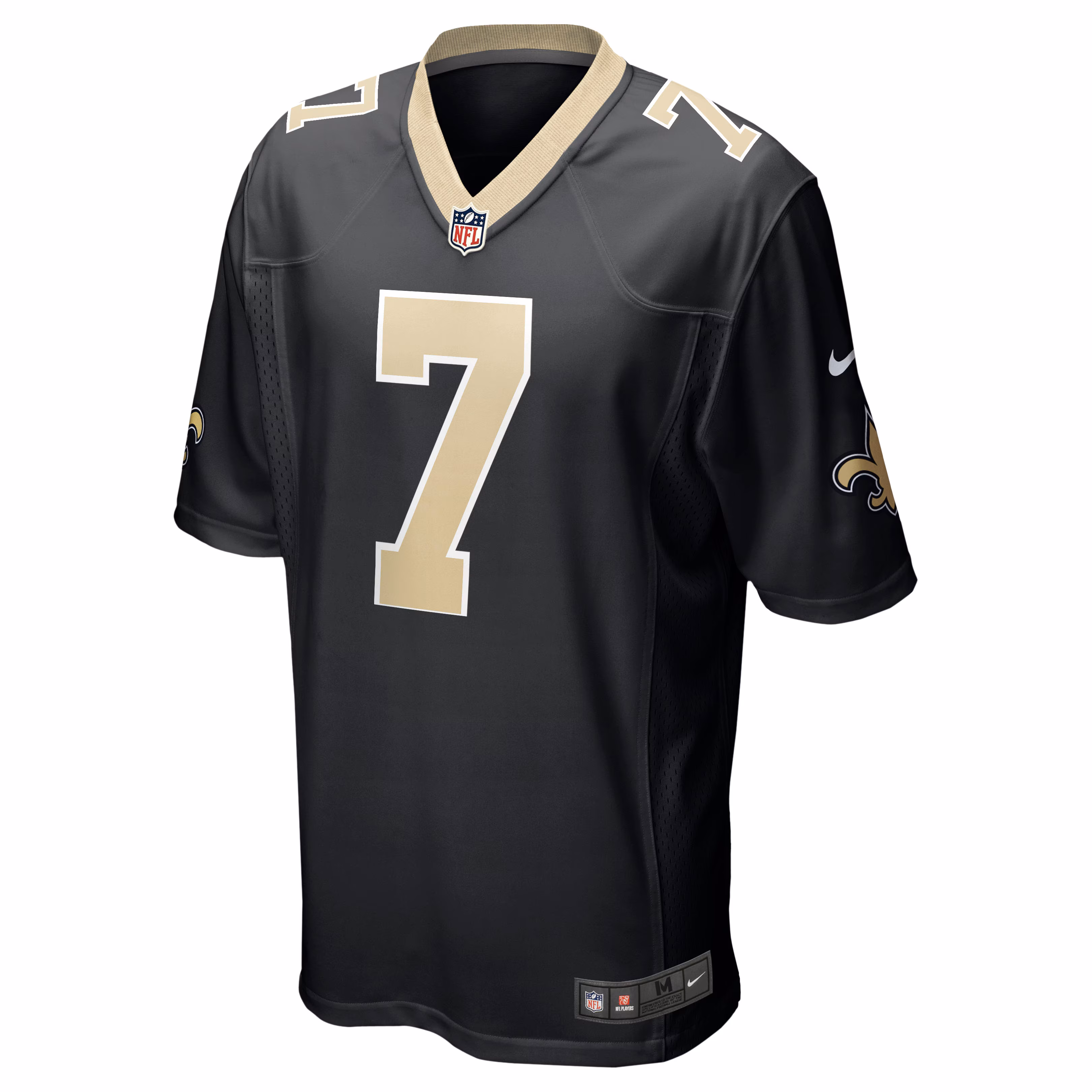 Men's New Orleans Saints Taysom Hill  Black Game Jersey