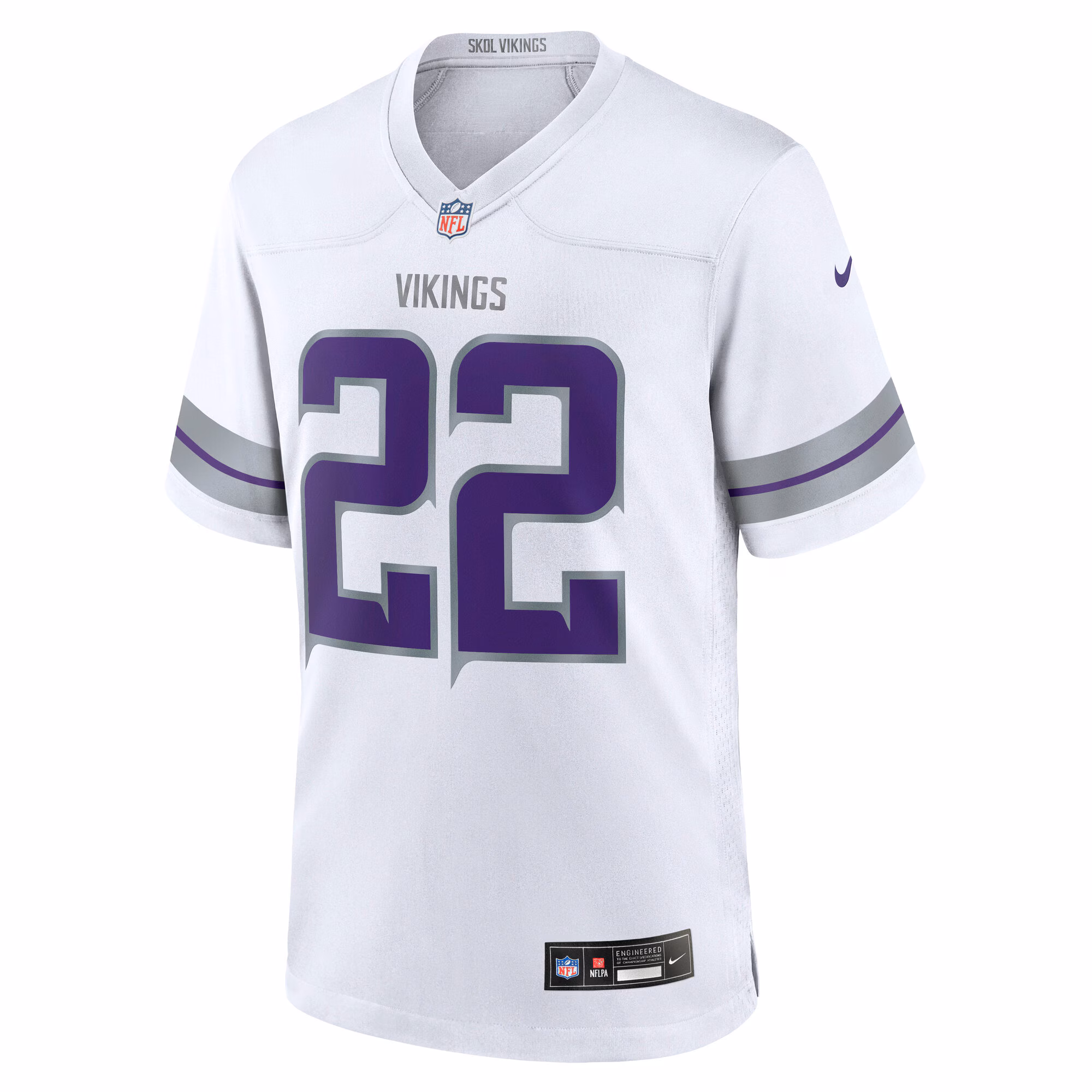 Men's Minnesota Vikings Harrison Smith  White Alternate Game Jersey