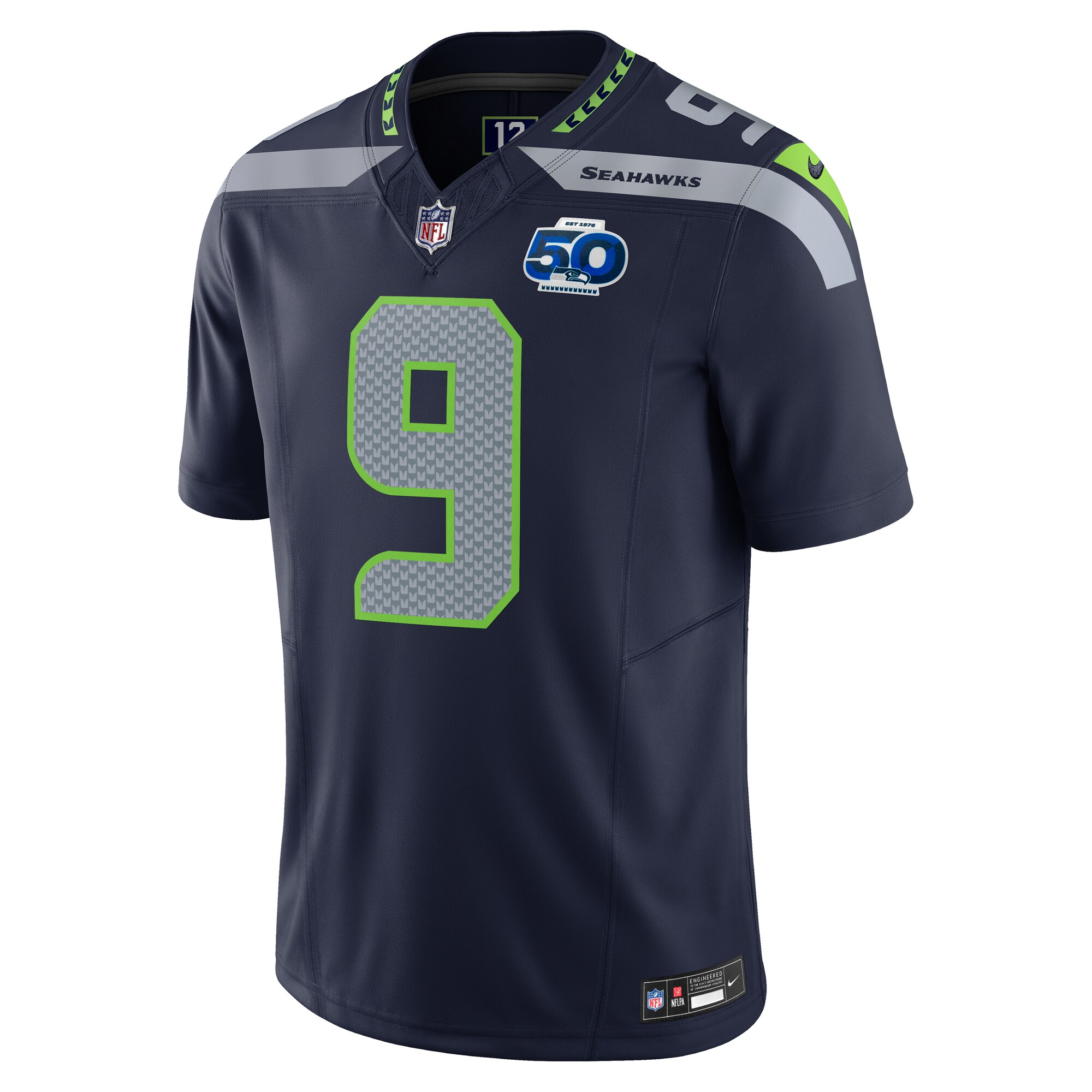 Men's Seattle Seahawks Kenneth Walker III  College Navy Team 50th Season Vapor F.U.S.E. Limited Jersey